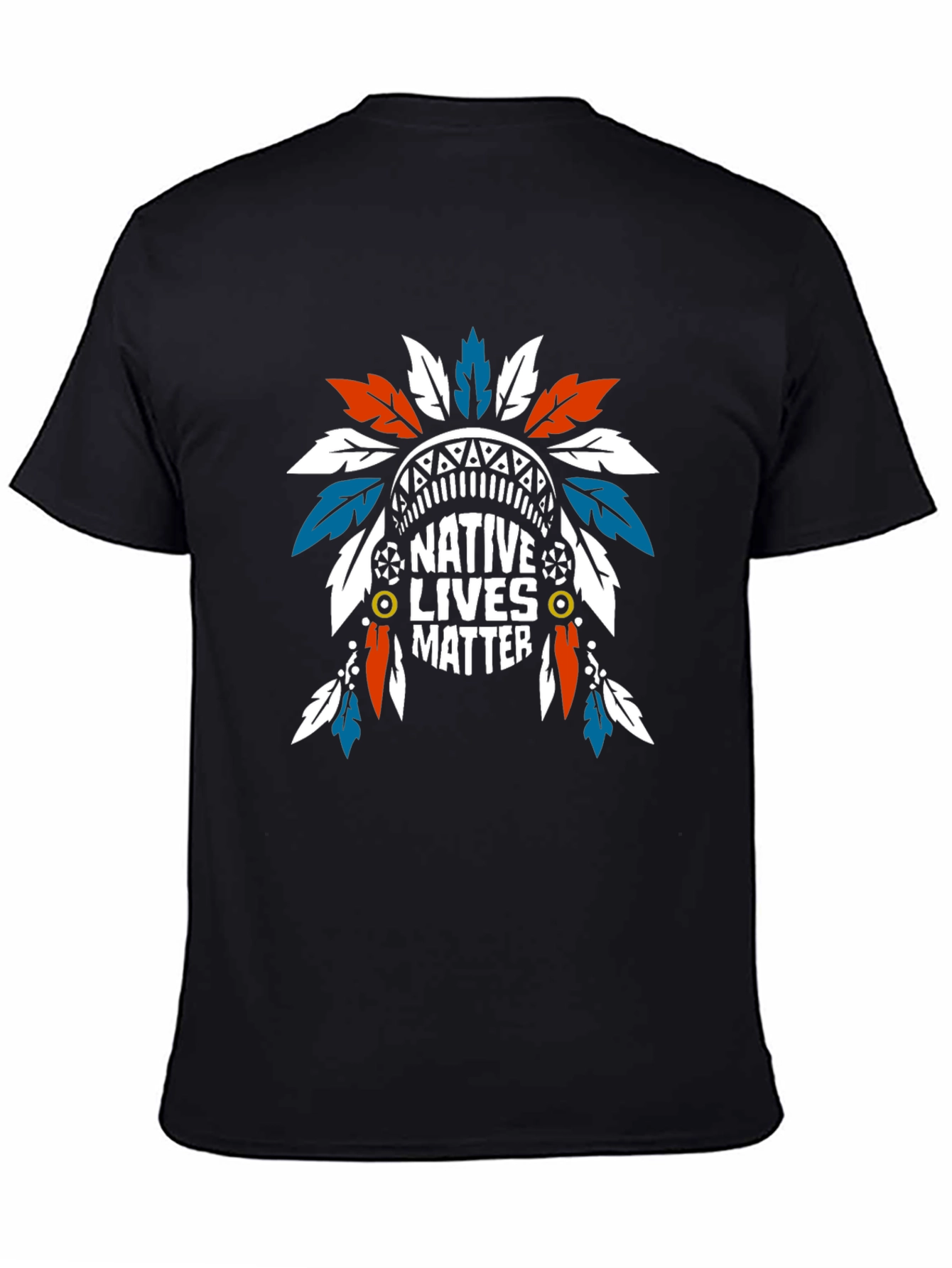 Native Lives Matter Graphic Tee - Black