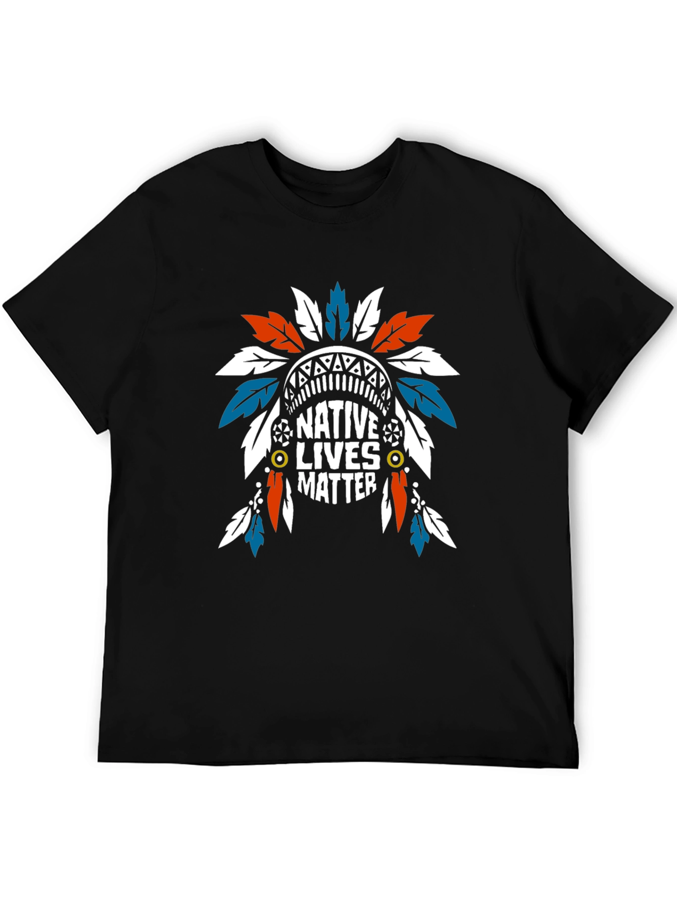 Native Lives Matter Graphic Tee - Black