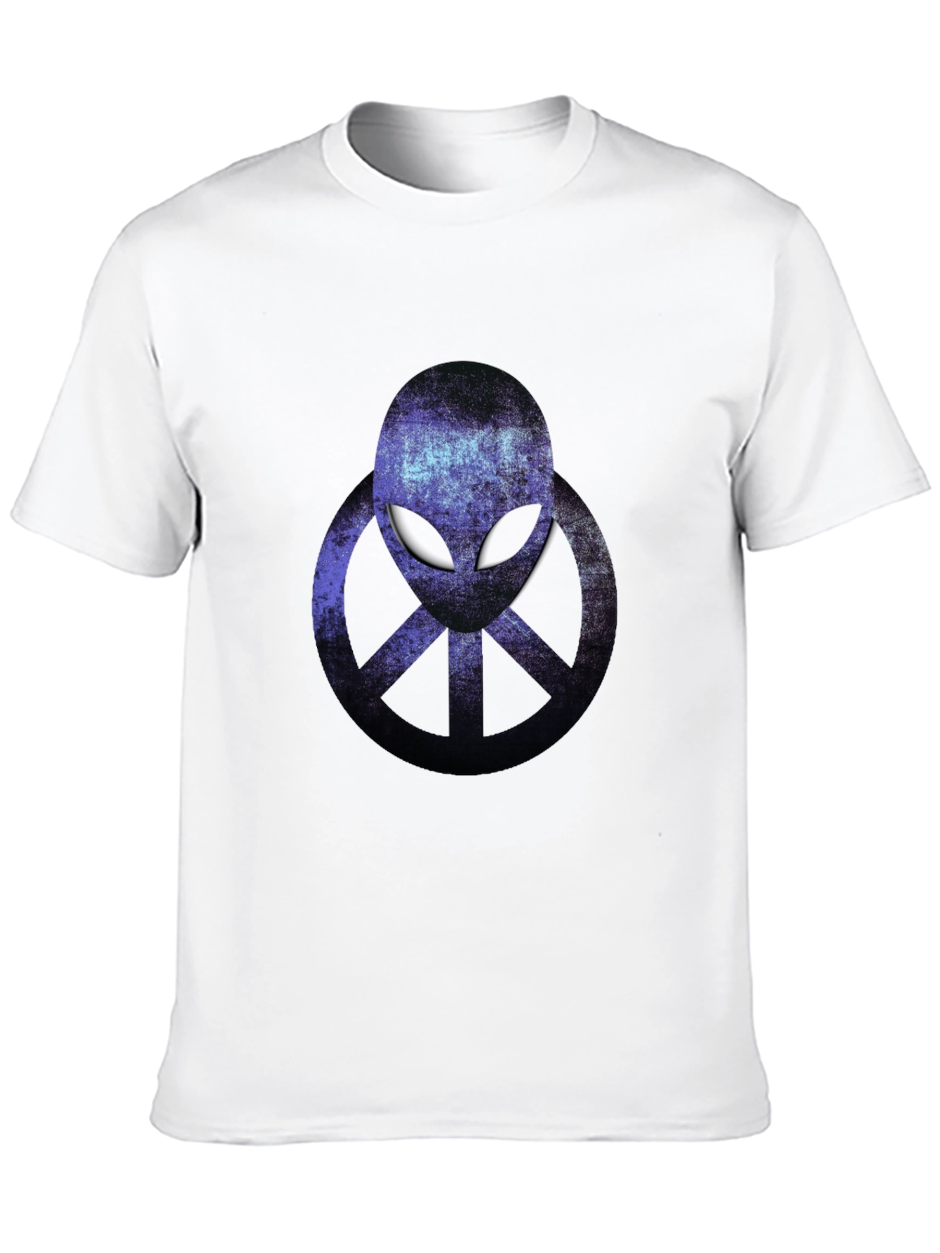 Alien Peace Sign Graphic T-Shirt