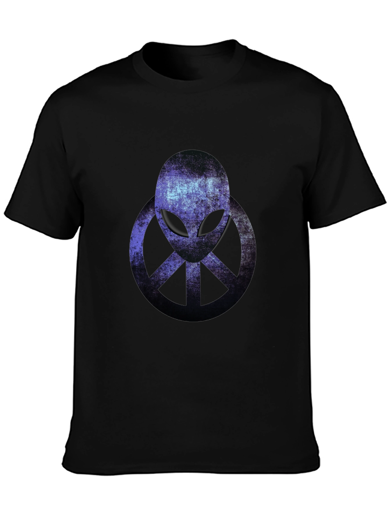 Alien Peace Sign Graphic T-Shirt