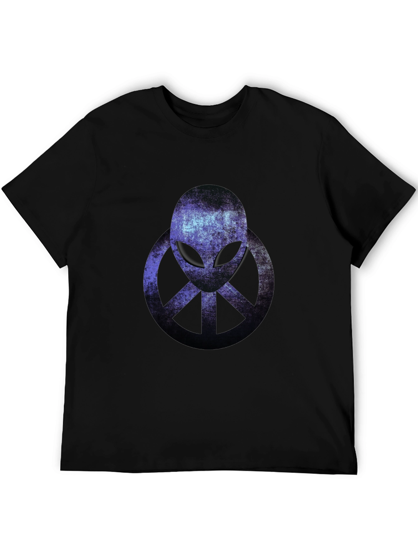 Alien Peace Sign Graphic T-Shirt