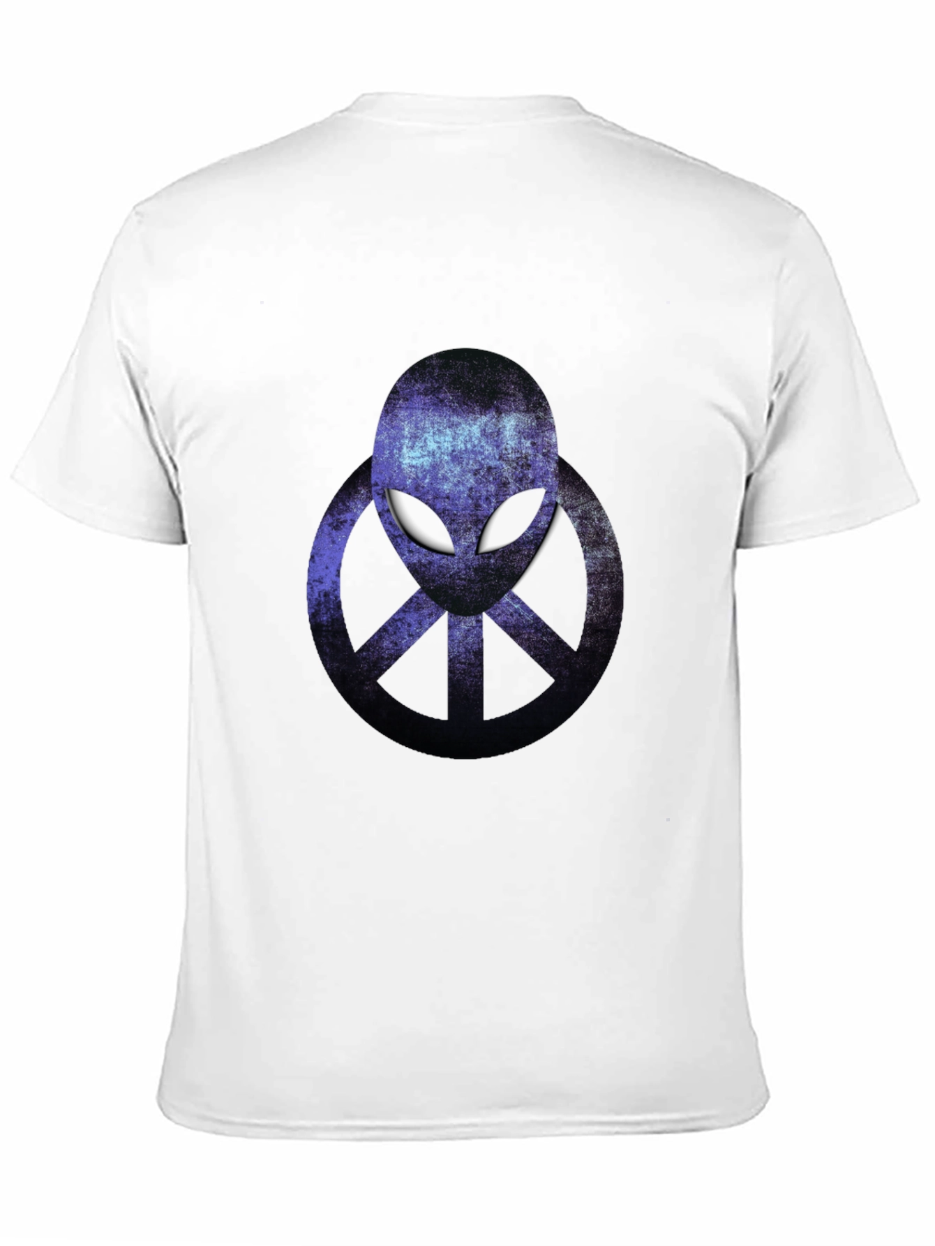 Alien Peace Sign Graphic T-Shirt