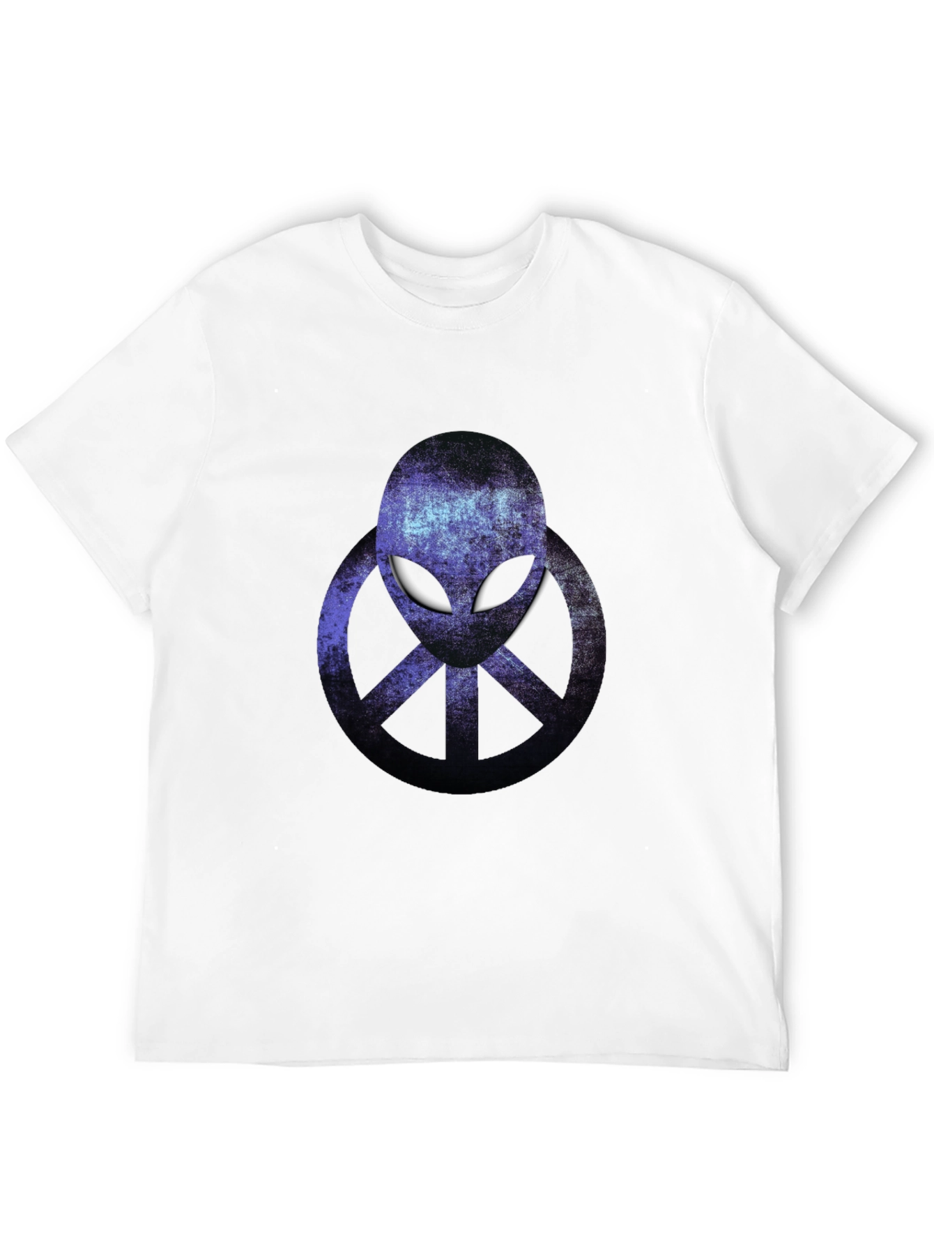 Alien Peace Sign Graphic T-Shirt