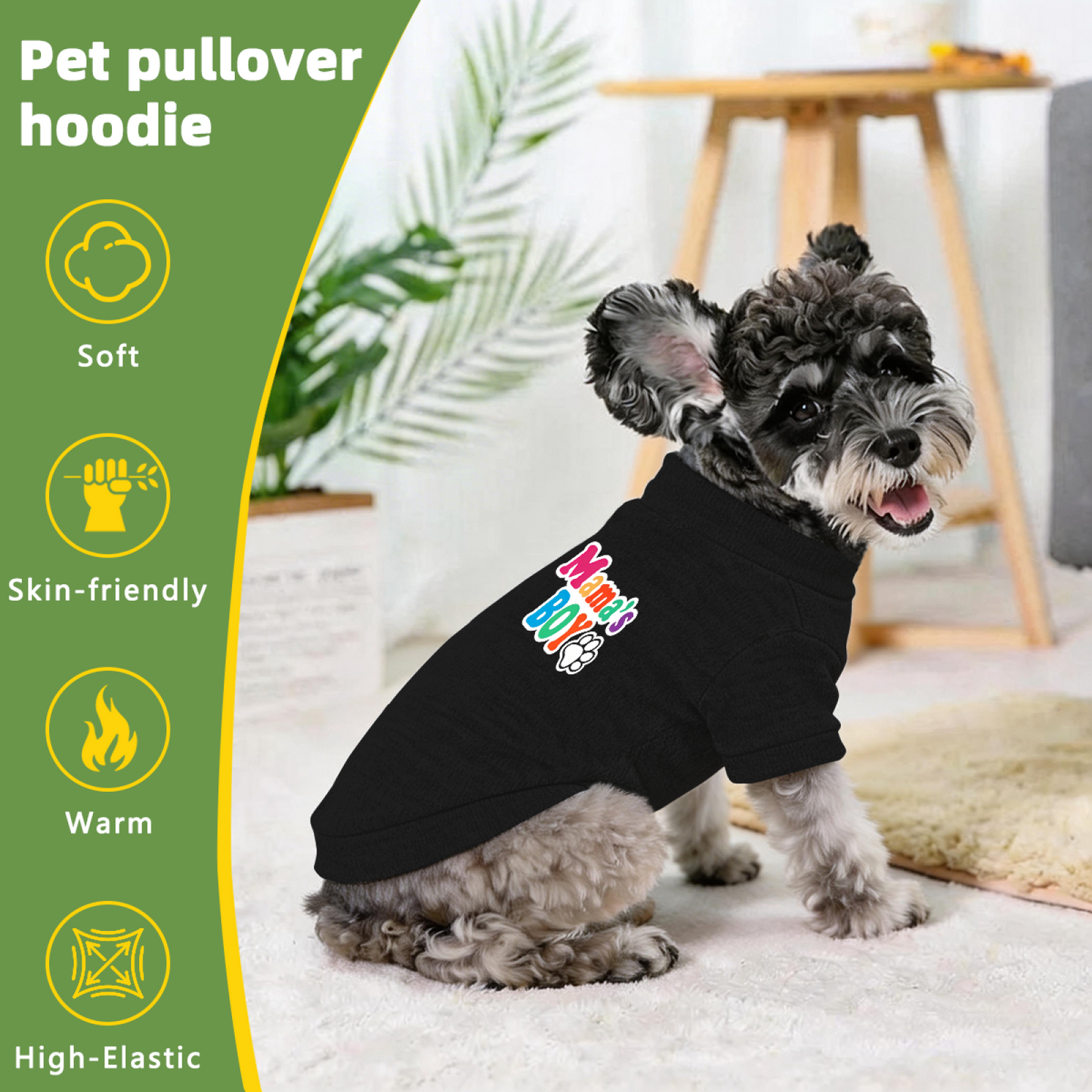 Colorful Mama¡¯s Boy Paw Print Trendy Pet Sweater
