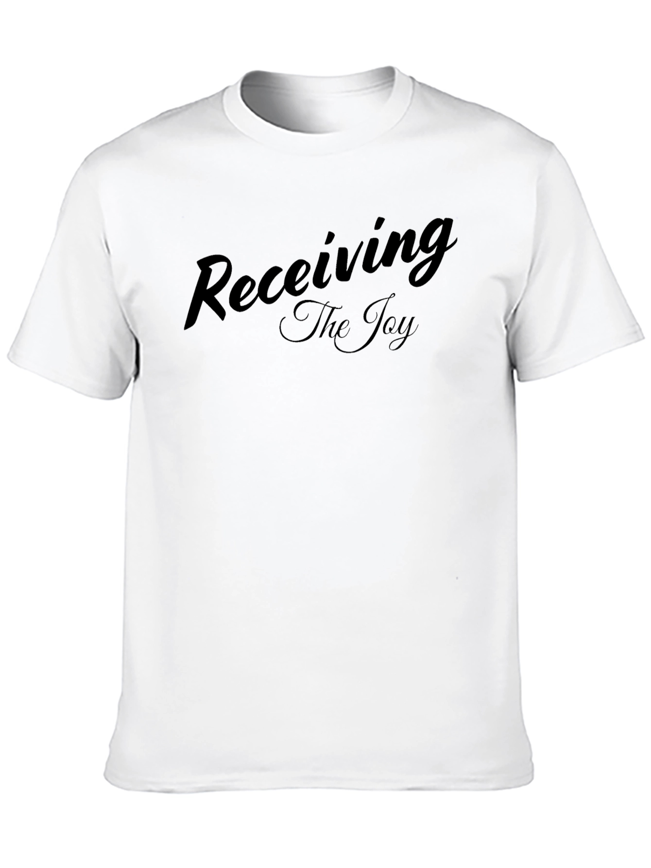 Receiving The Joy Black Graphic Tee Shirt