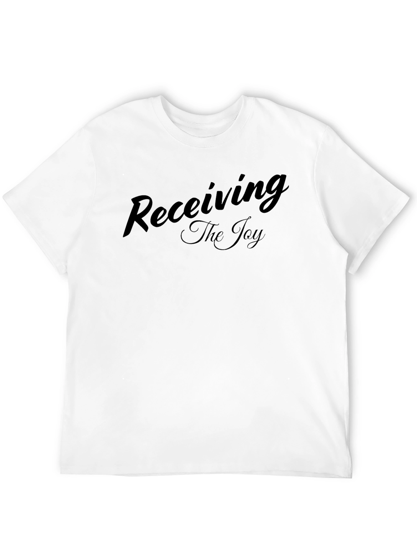 Receiving The Joy Black Graphic Tee Shirt