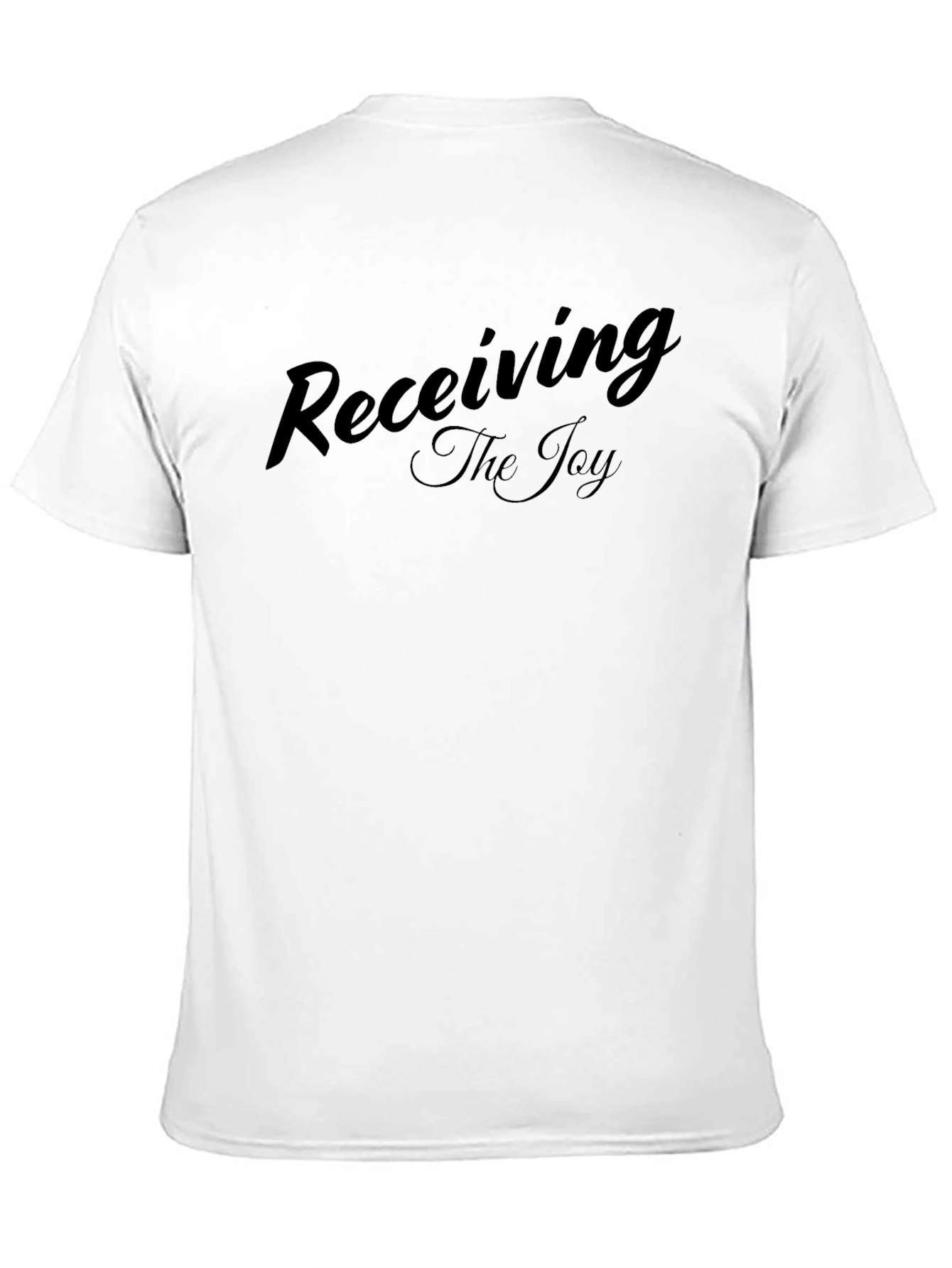 Receiving The Joy Black Graphic Tee Shirt