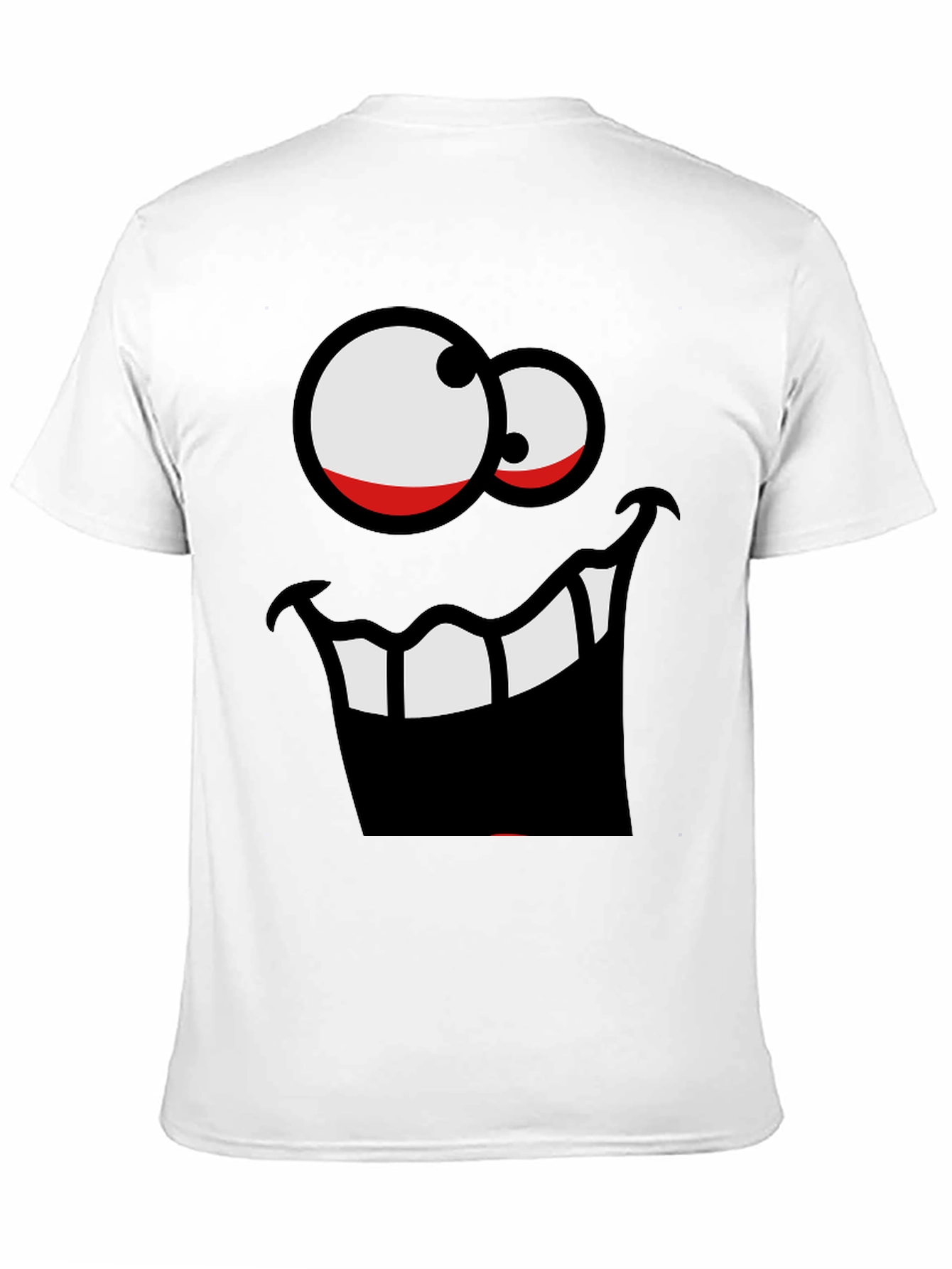 Funny Face Graphic Black T-Shirt
