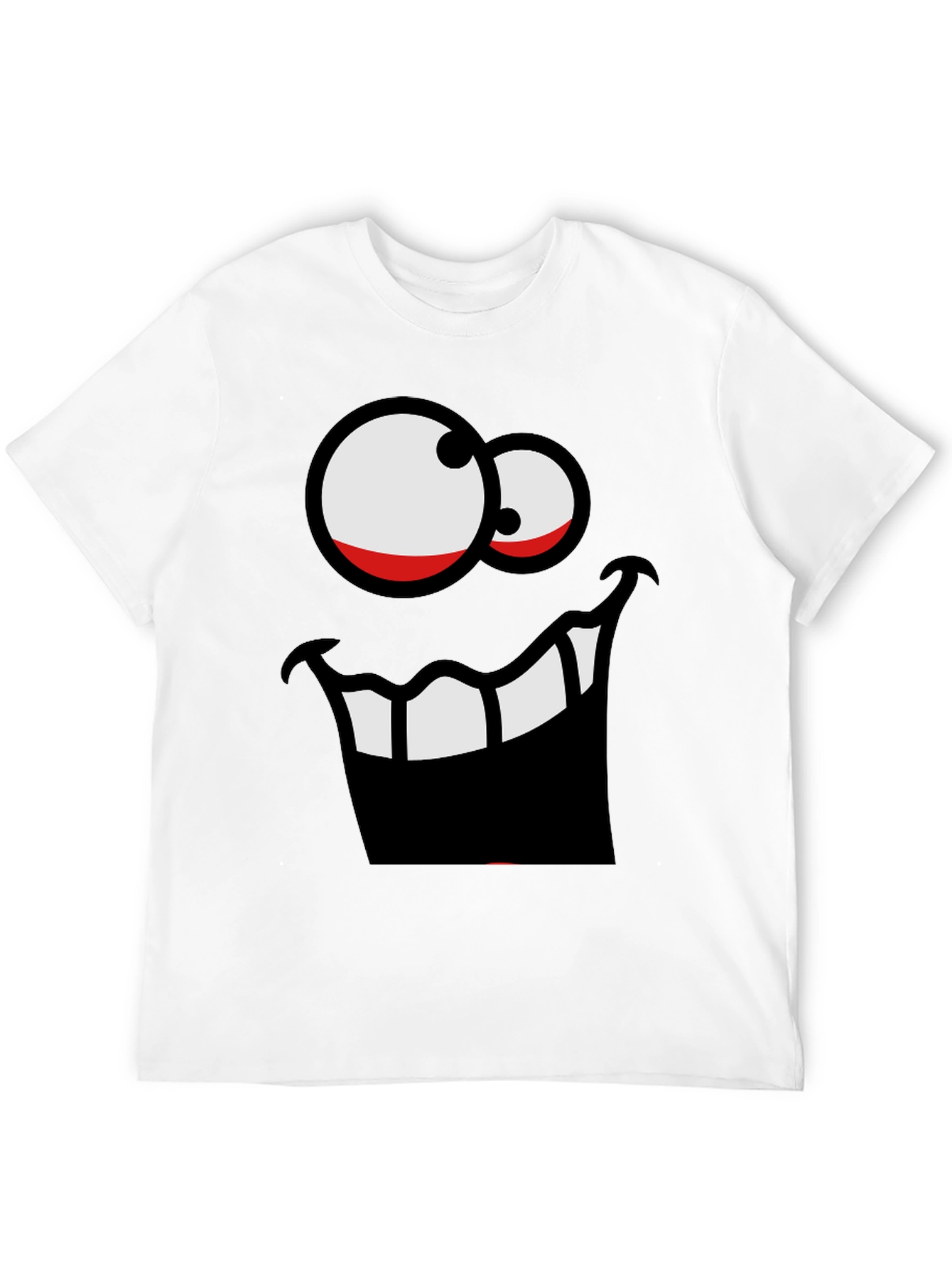 Funny Face Graphic Black T-Shirt