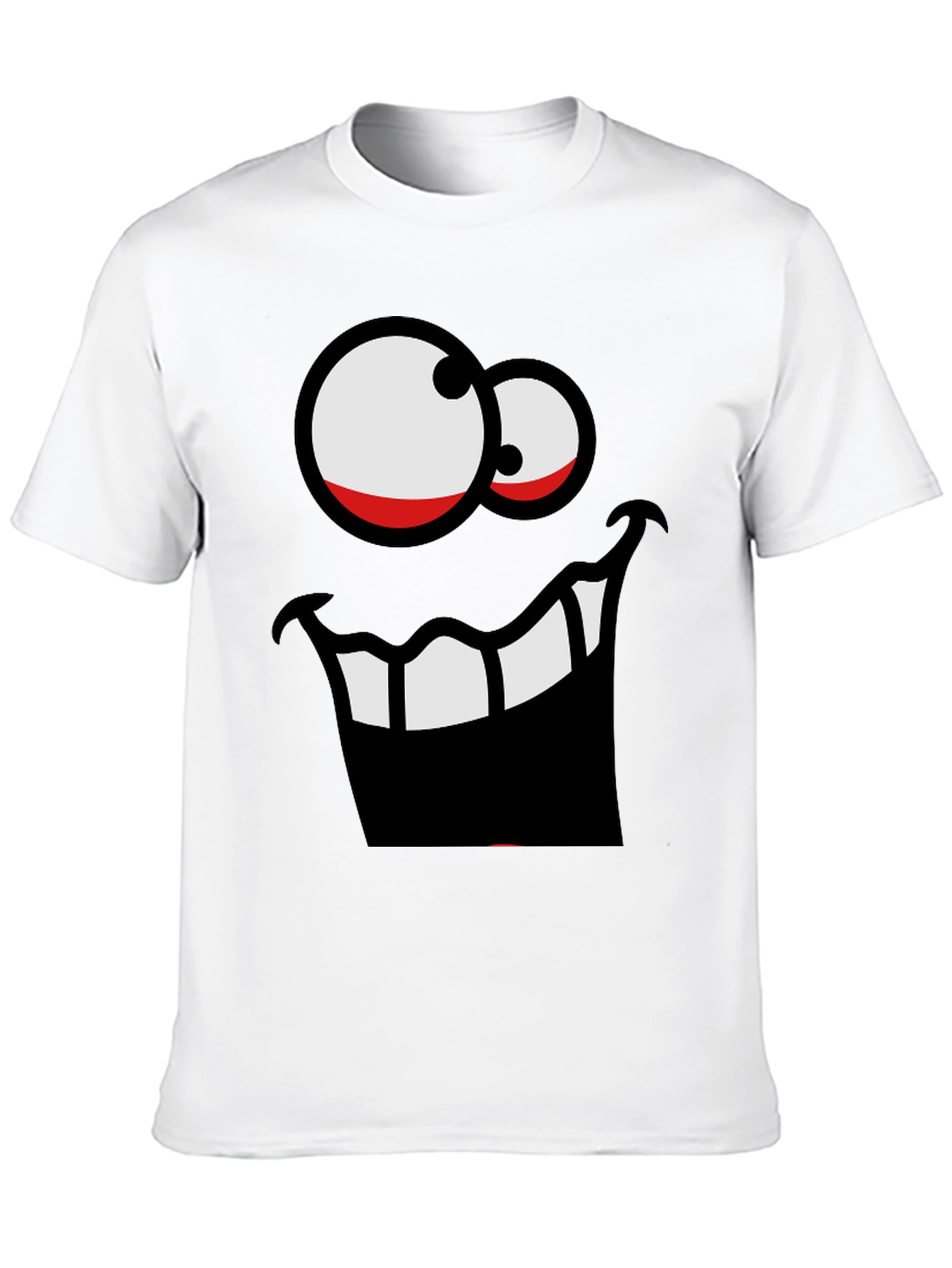 Funny Face Graphic Black T-Shirt