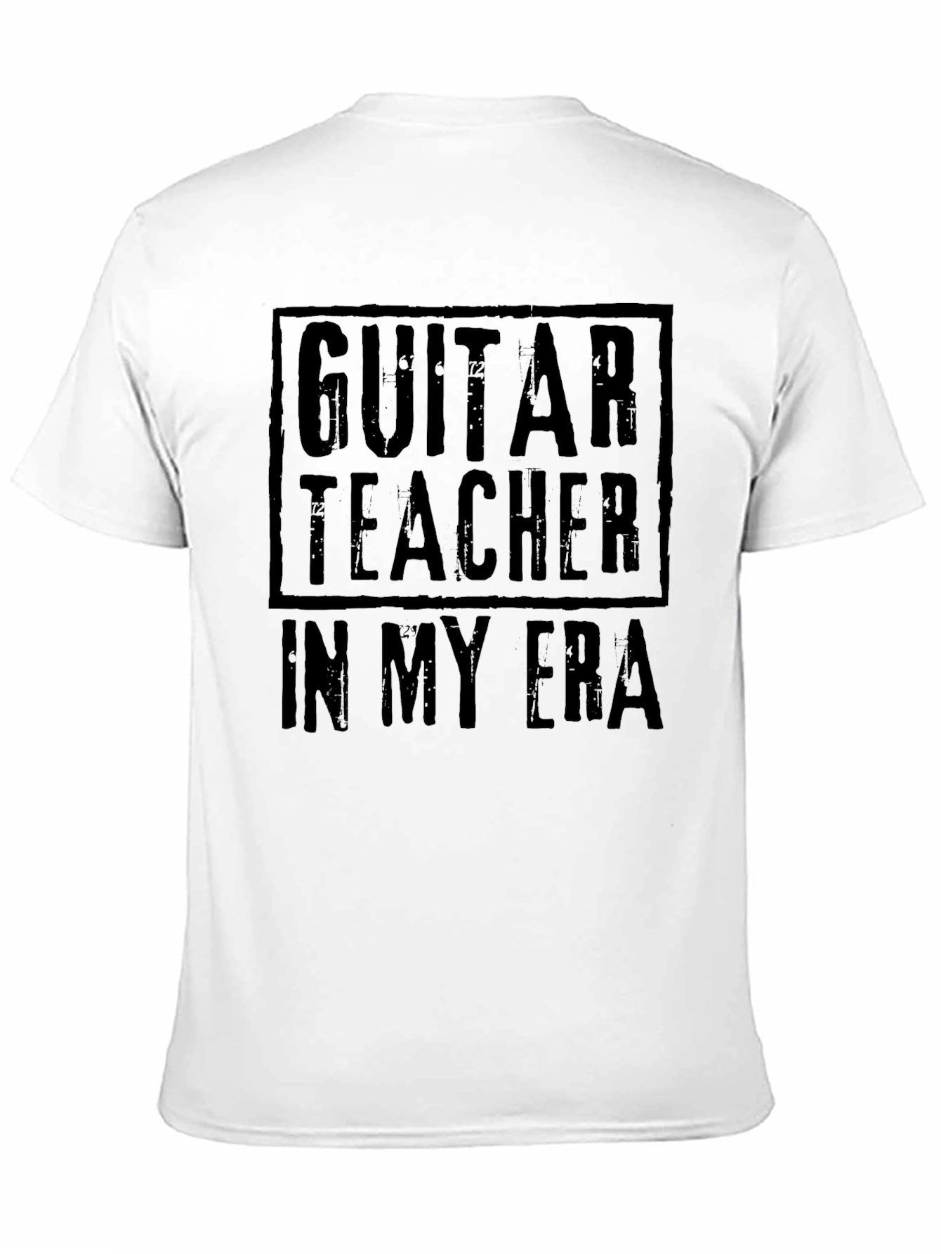 Guitar Teacher in My Era Black T-Shirt