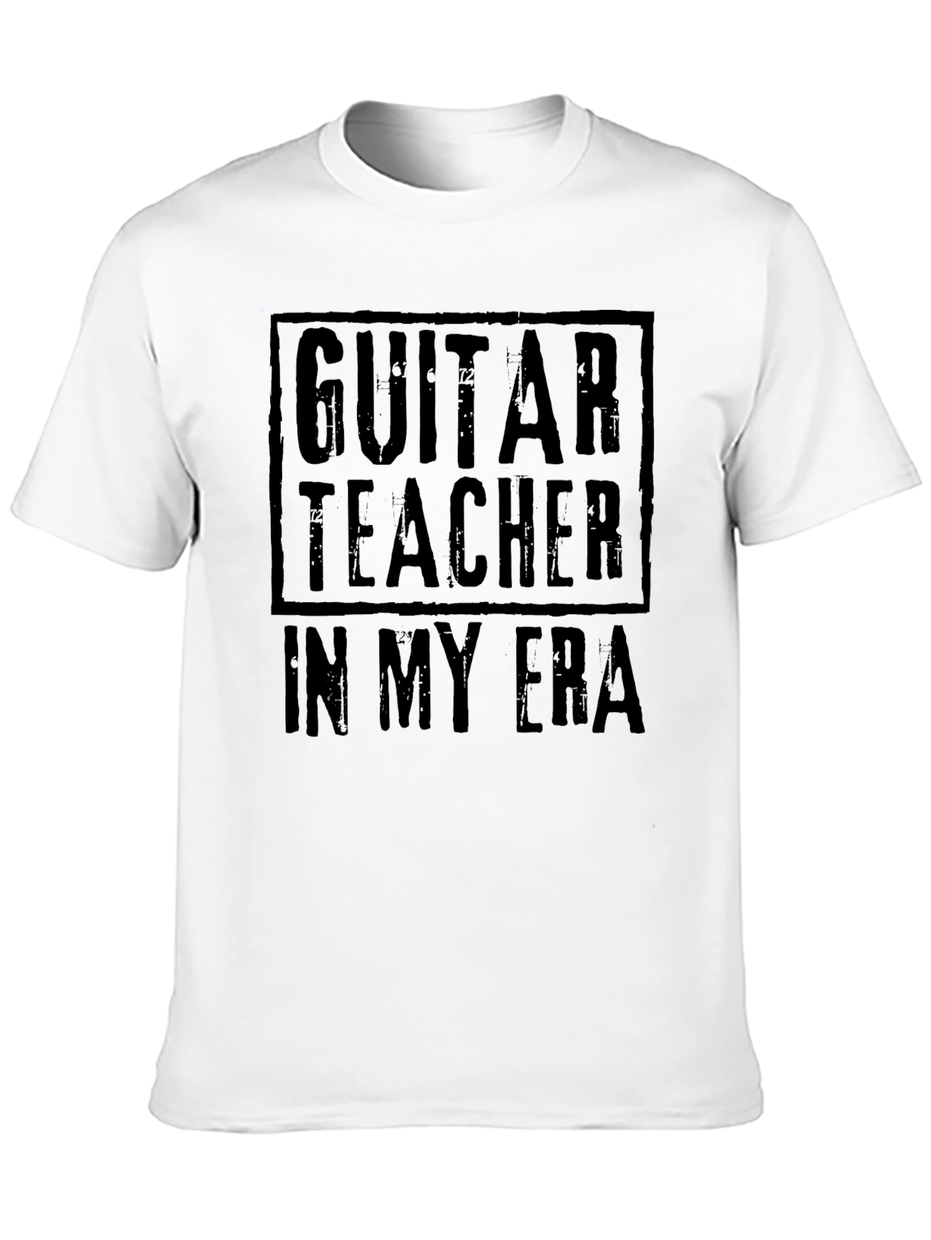 Guitar Teacher in My Era Black T-Shirt