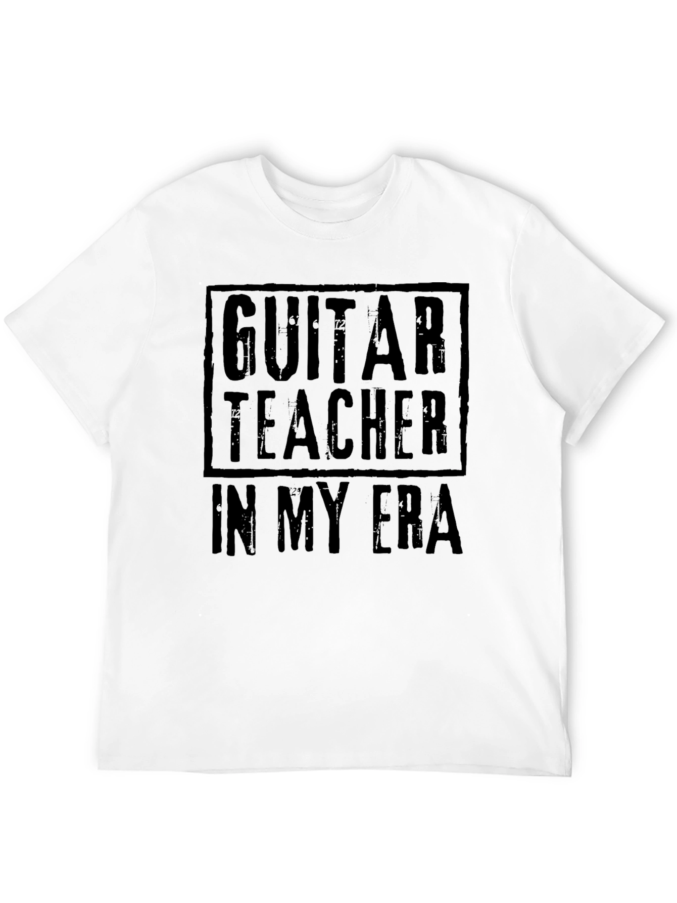Guitar Teacher in My Era Black T-Shirt