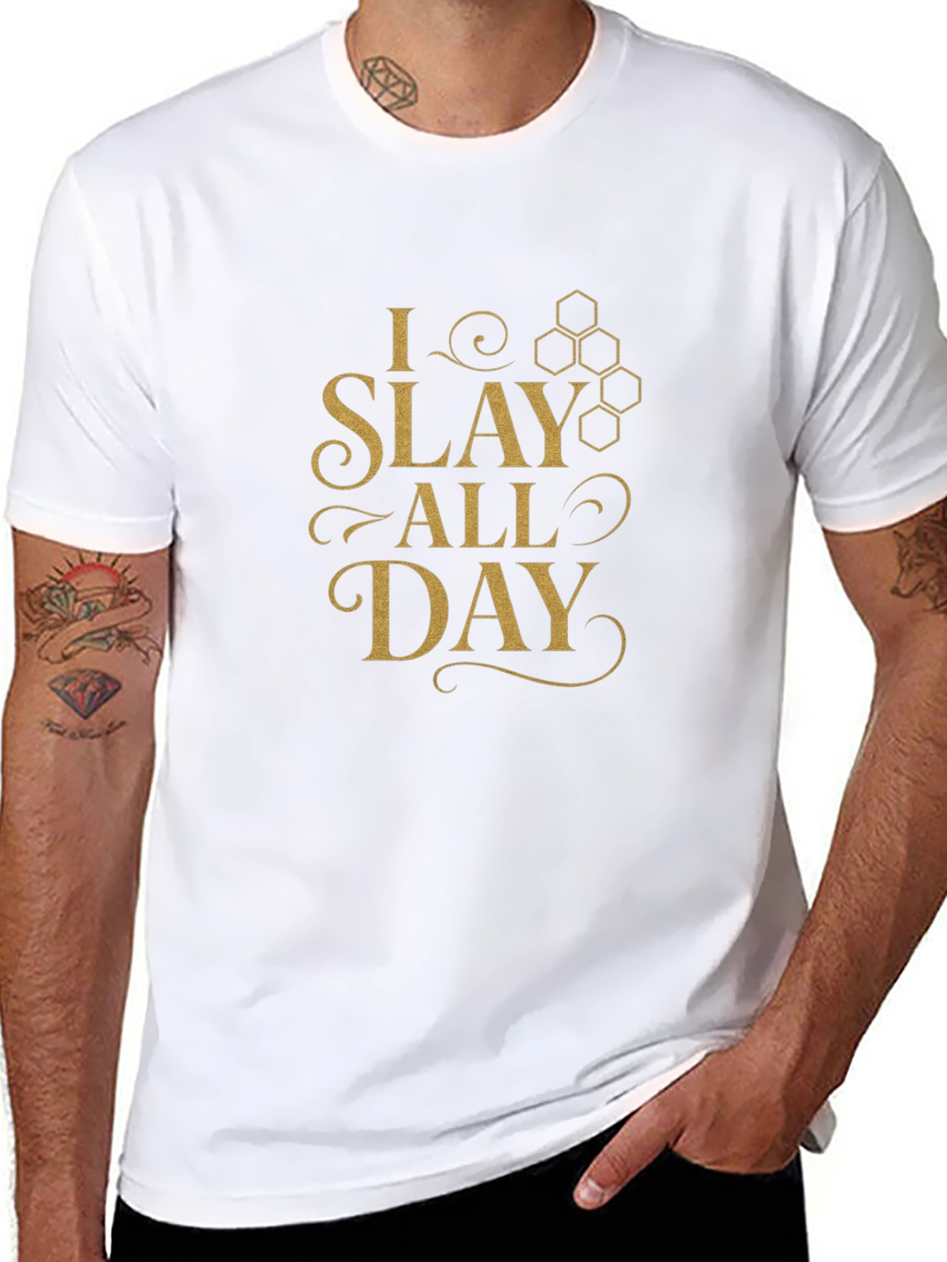 I Slay All Day Graphic Tee - Black T-Shirt