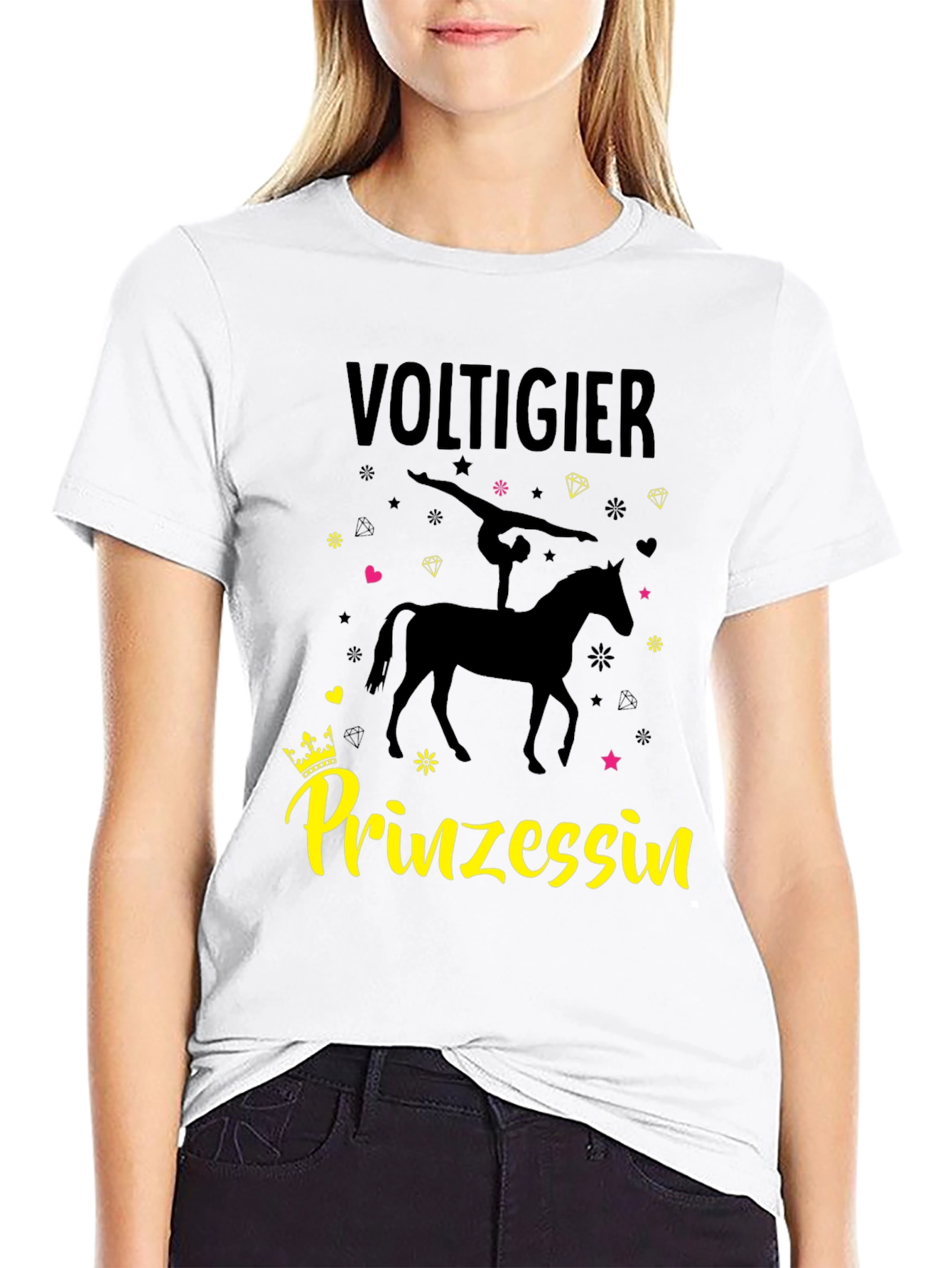 Voltigier Prinzessin T-Shirt Equestrian Vaulting