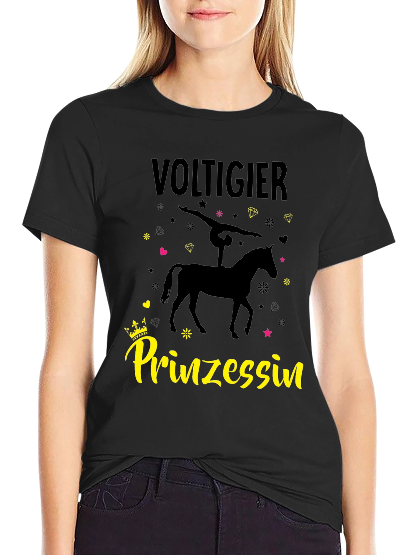 Voltigier Prinzessin T-Shirt Equestrian Vaulting