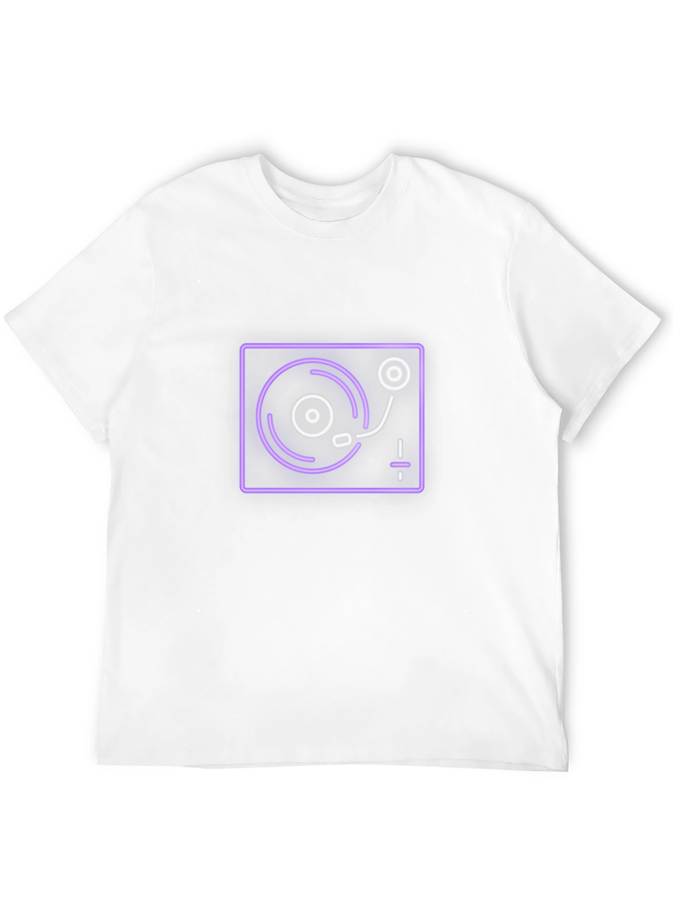 Neon Turntable Graphic Tee - Black
