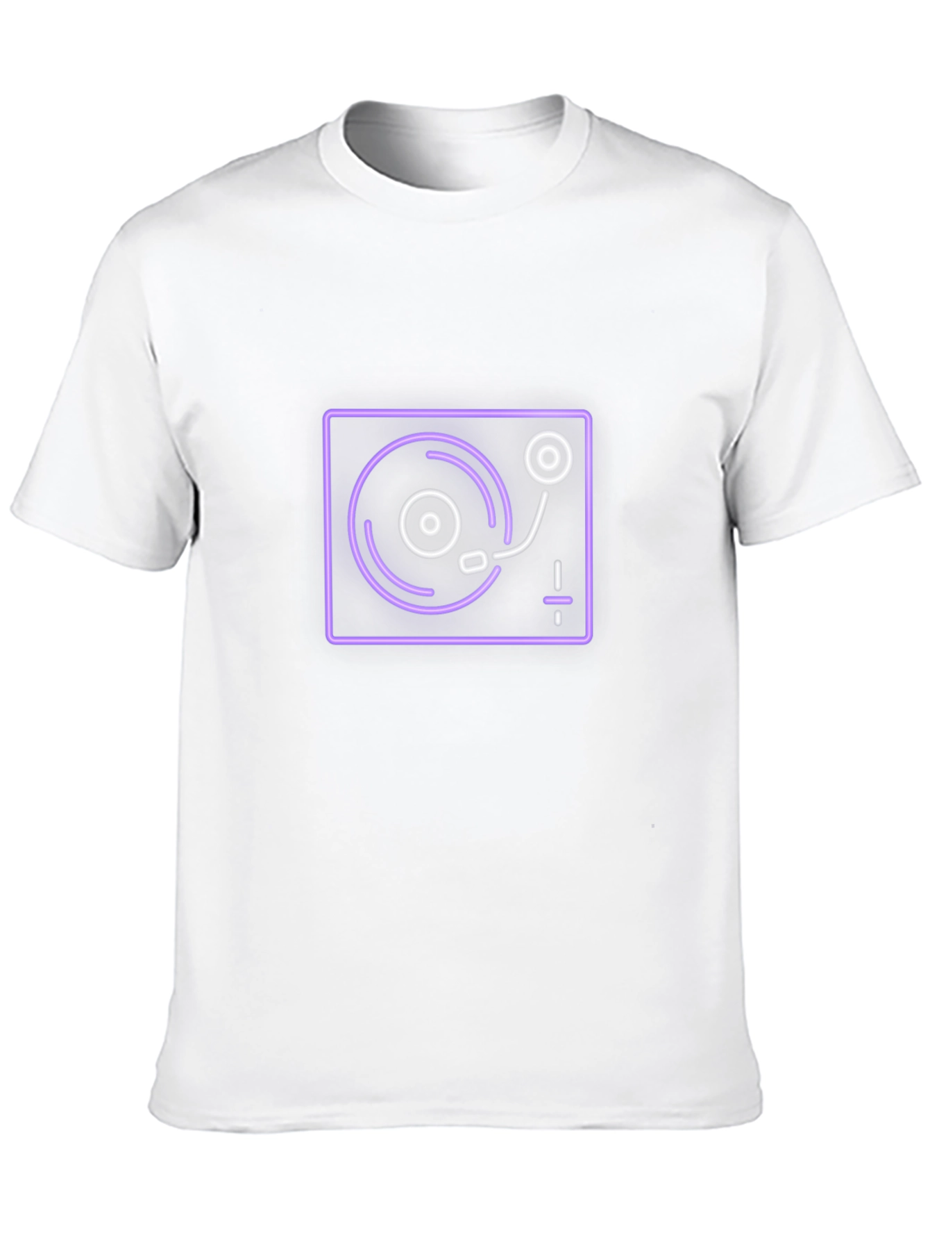 Neon Turntable Graphic Tee - Black
