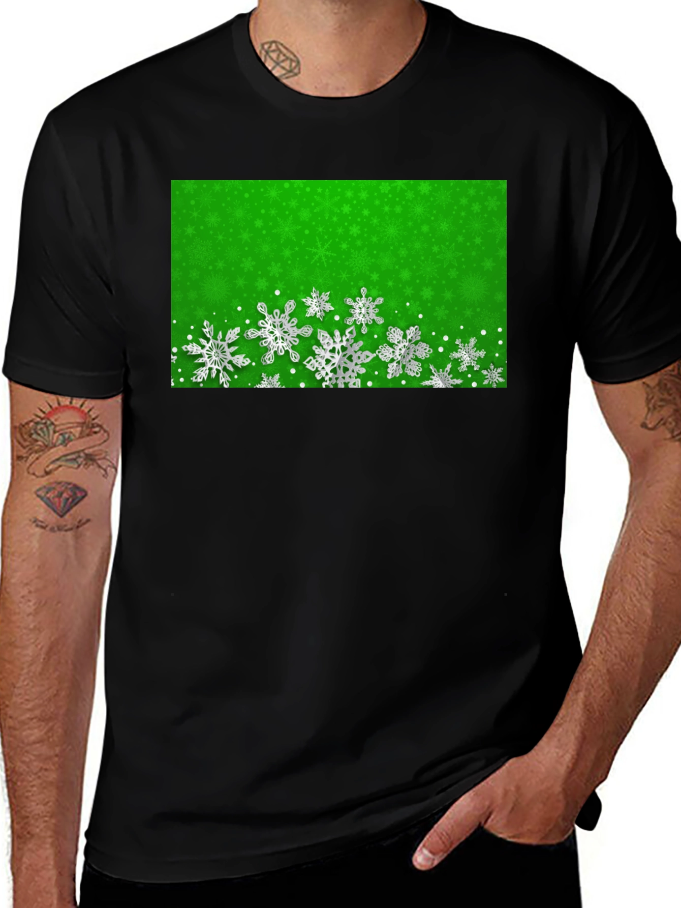 Snowflake T-Shirt: Winter Festive Tee