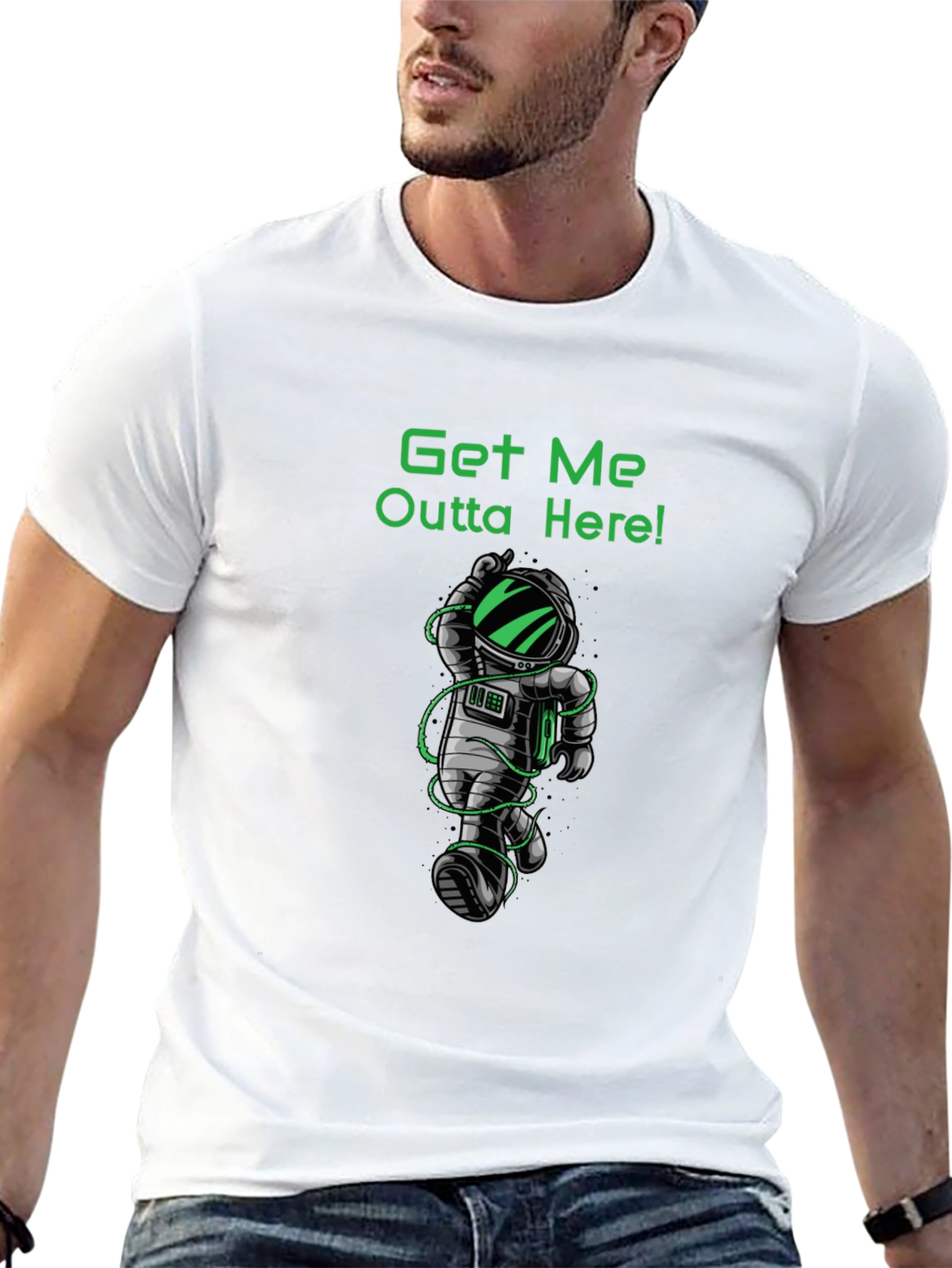 Get Me Outta Here Astronaut Graphic Tee