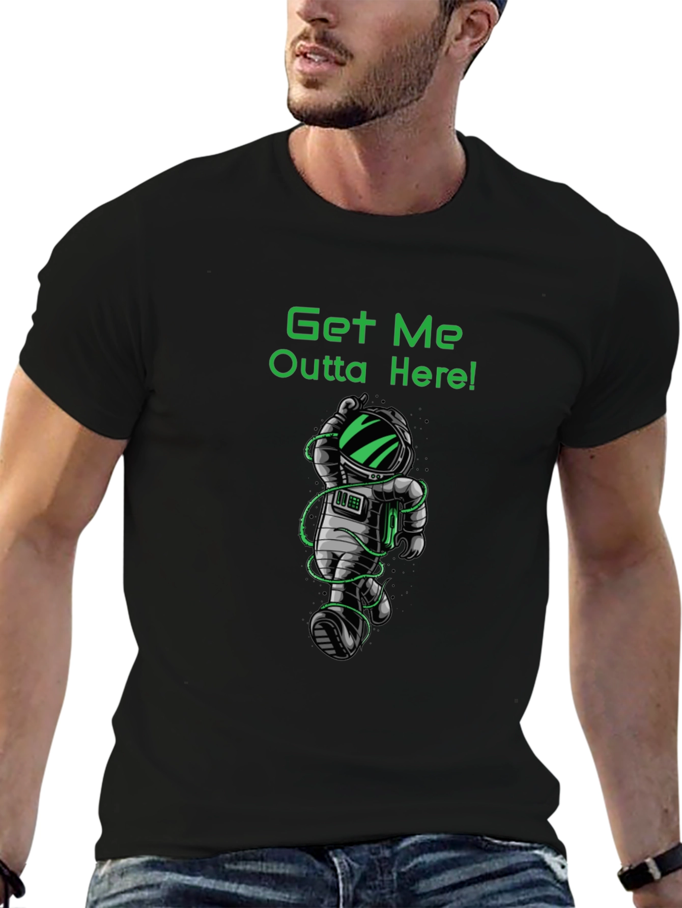 Get Me Outta Here Astronaut Graphic Tee