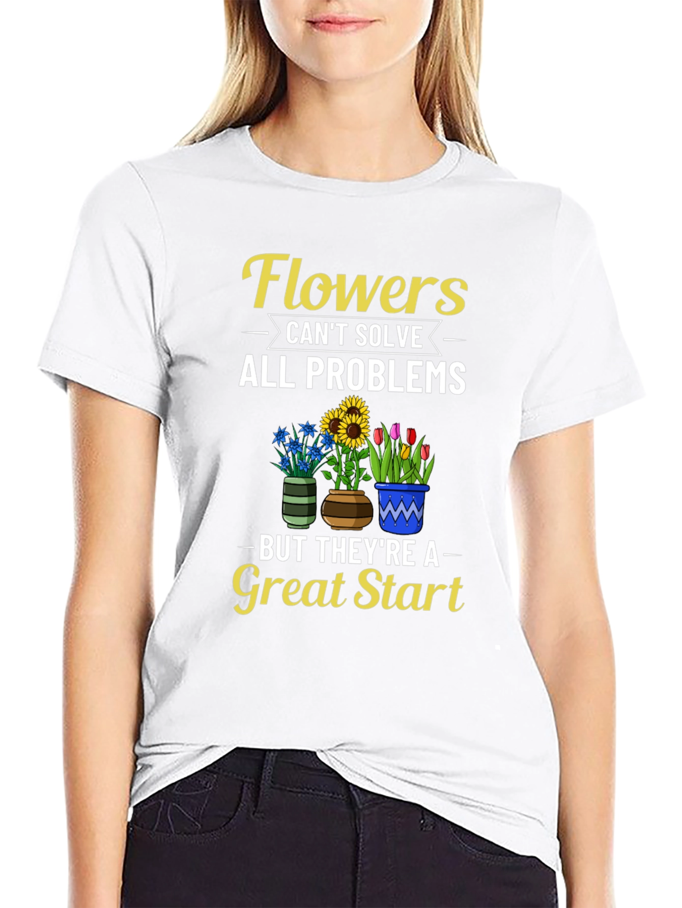 Flowers Solve Problems T-Shirt