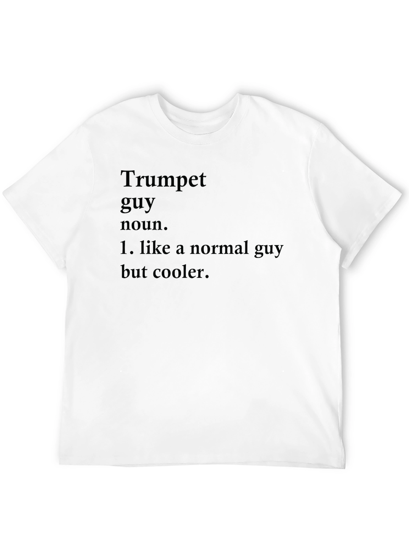 Trumpet Guy Definition Black T-Shirt