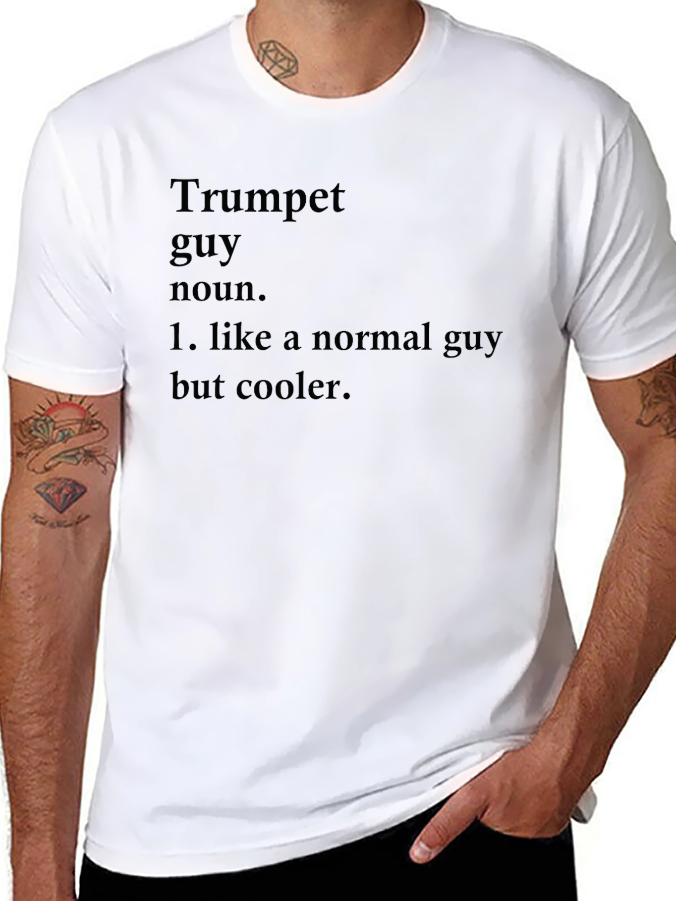 Trumpet Guy Definition Black T-Shirt