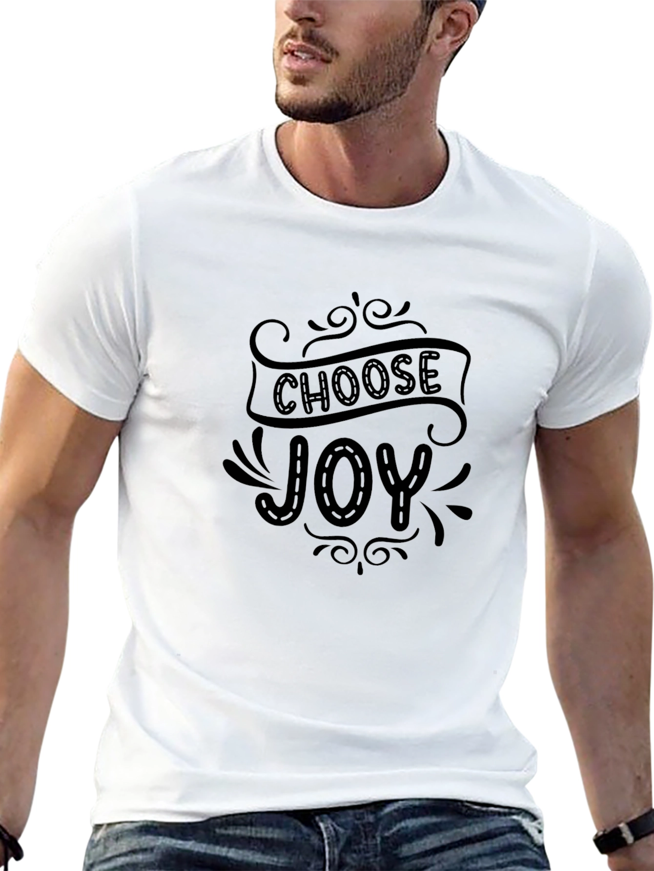 Choose Joy Graphic Tee - Soft Cotton Blend