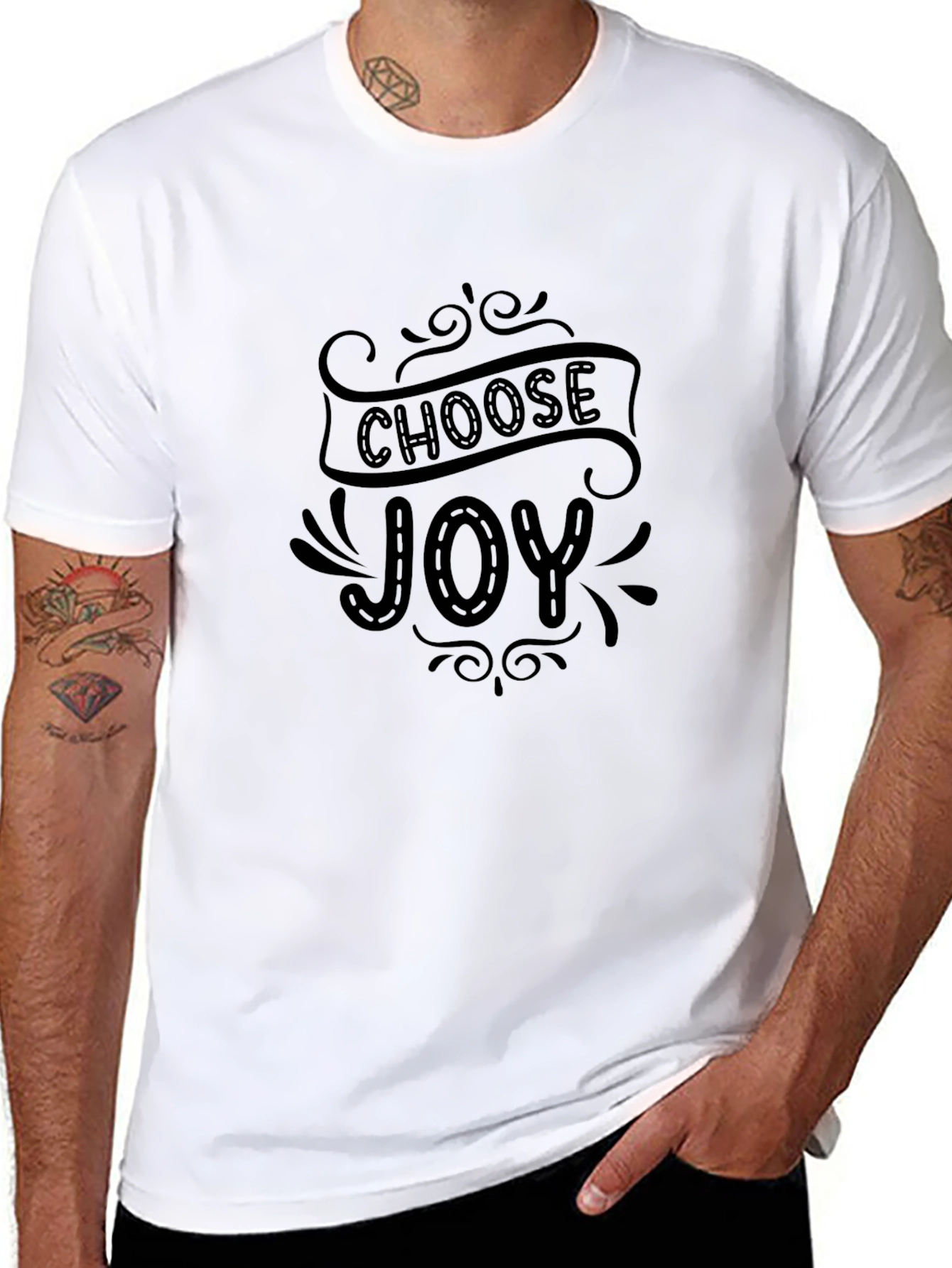 Choose Joy Graphic Tee - Soft Cotton Blend