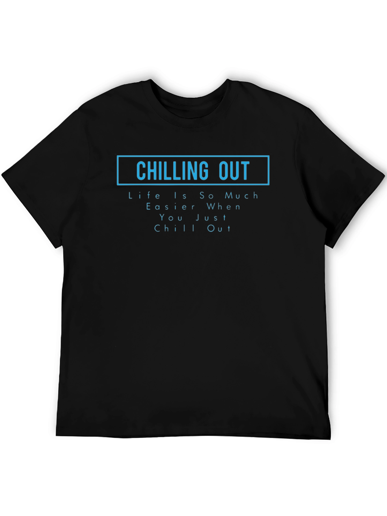 Chilling Out Graphic Tee - Black