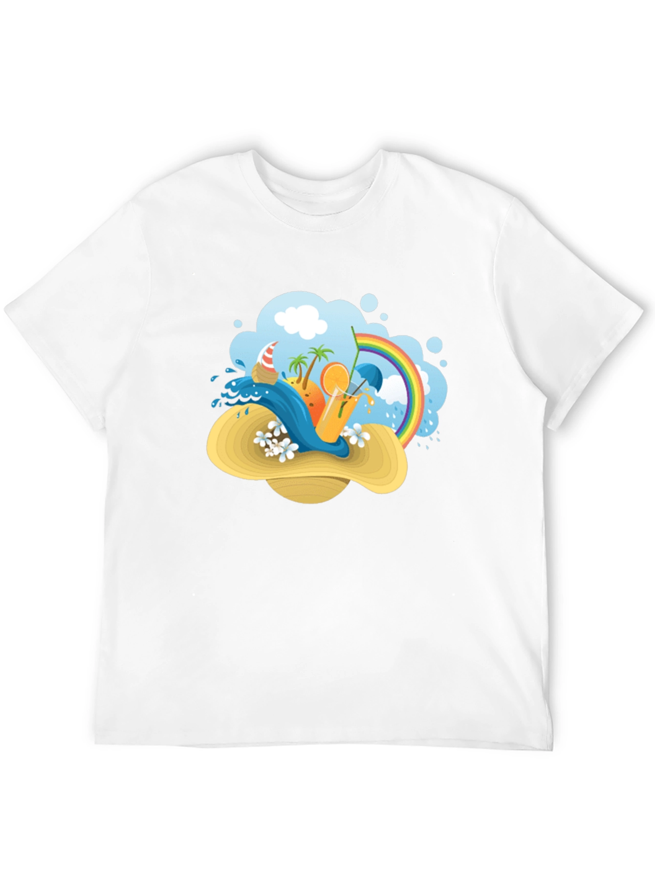 Summer Beach Hat T-Shirt: Vacation Vibes