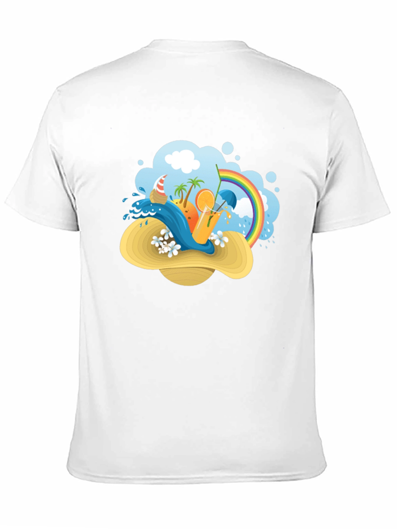 Summer Beach Hat T-Shirt: Vacation Vibes
