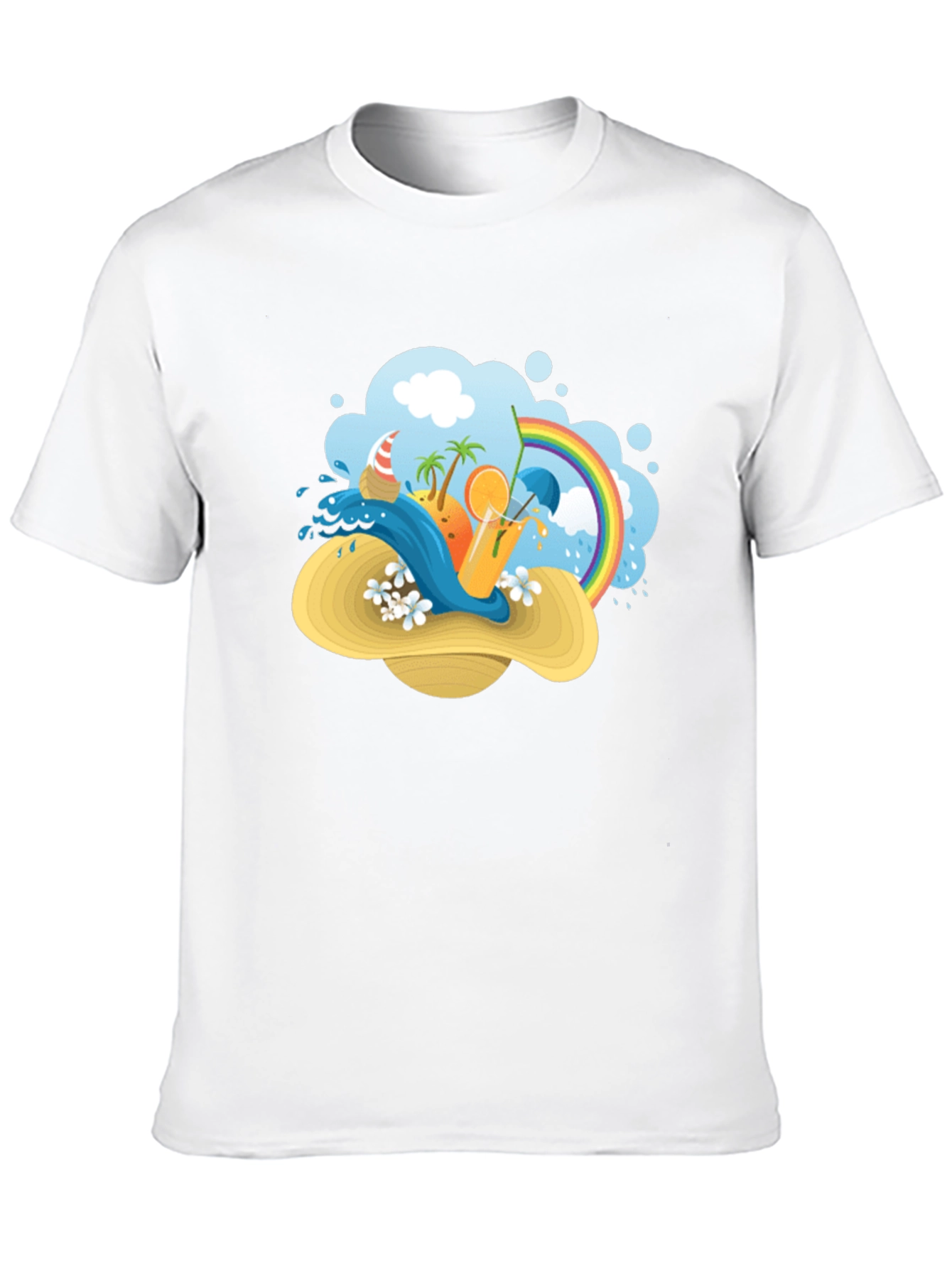 Summer Beach Hat T-Shirt: Vacation Vibes