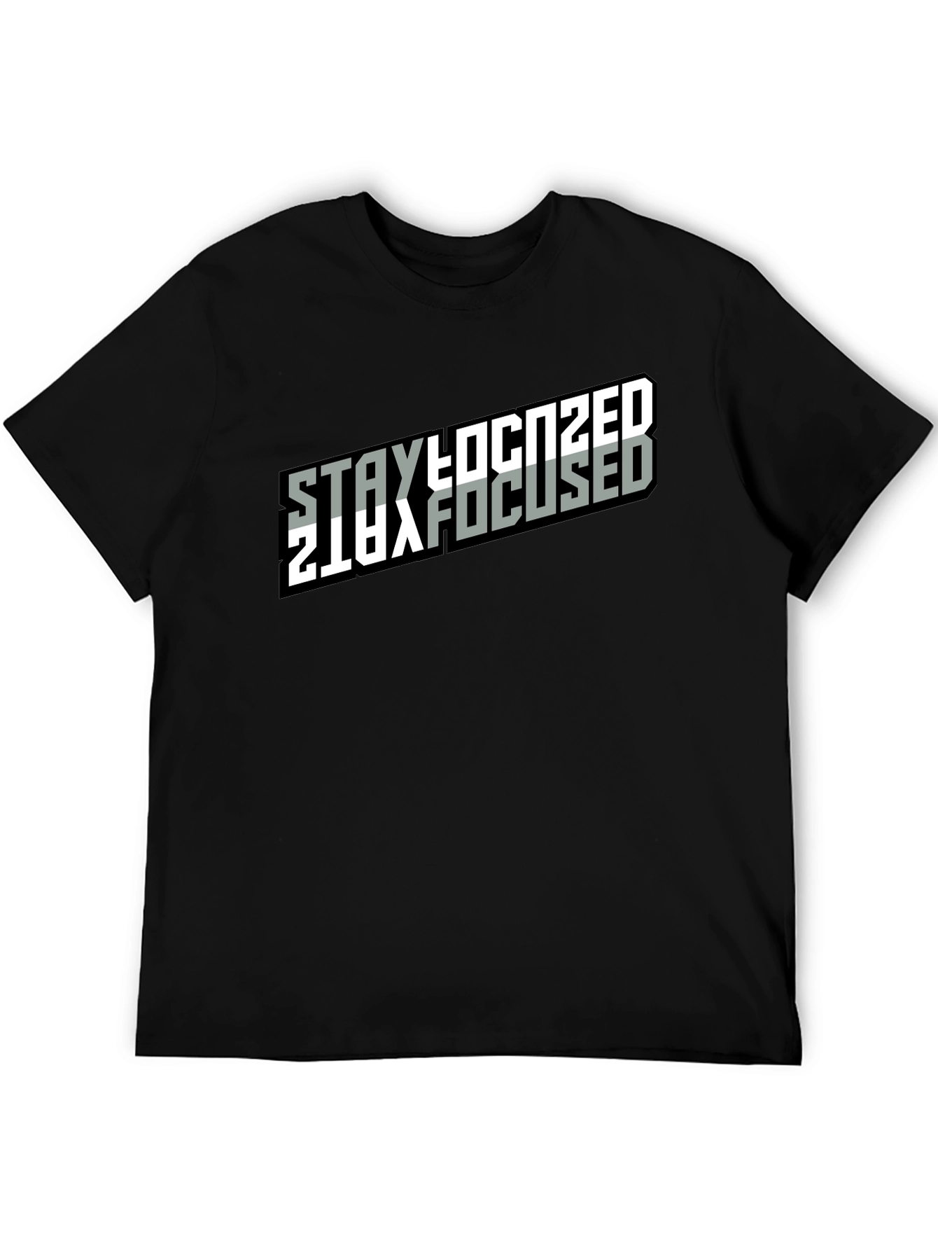 Stay Focused Black T-Shirt