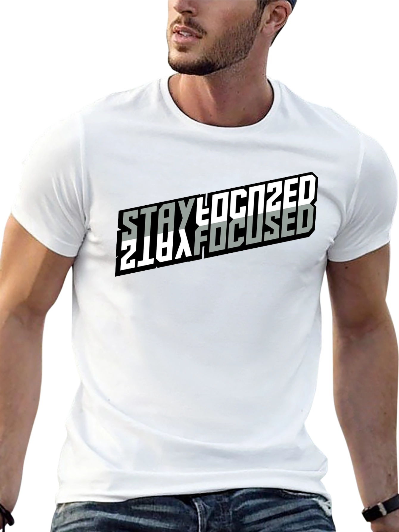 Stay Focused Black T-Shirt