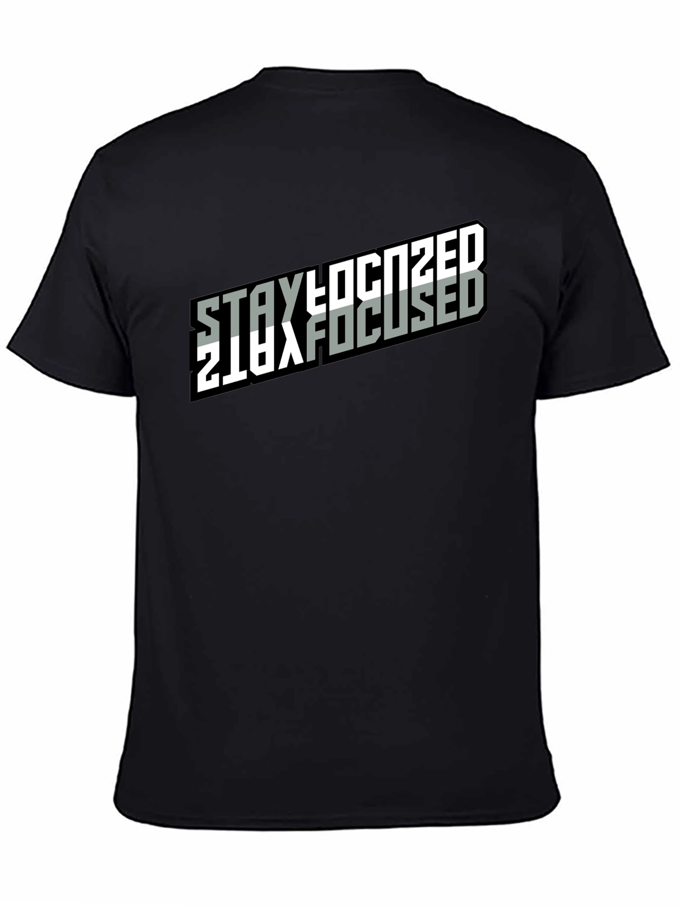 Stay Focused Black T-Shirt