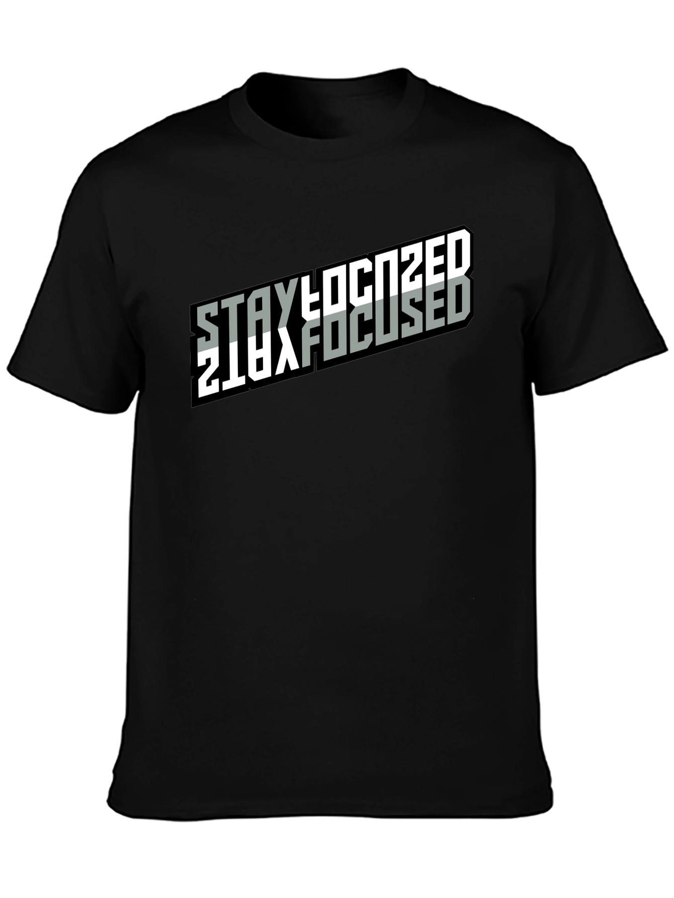 Stay Focused Black T-Shirt