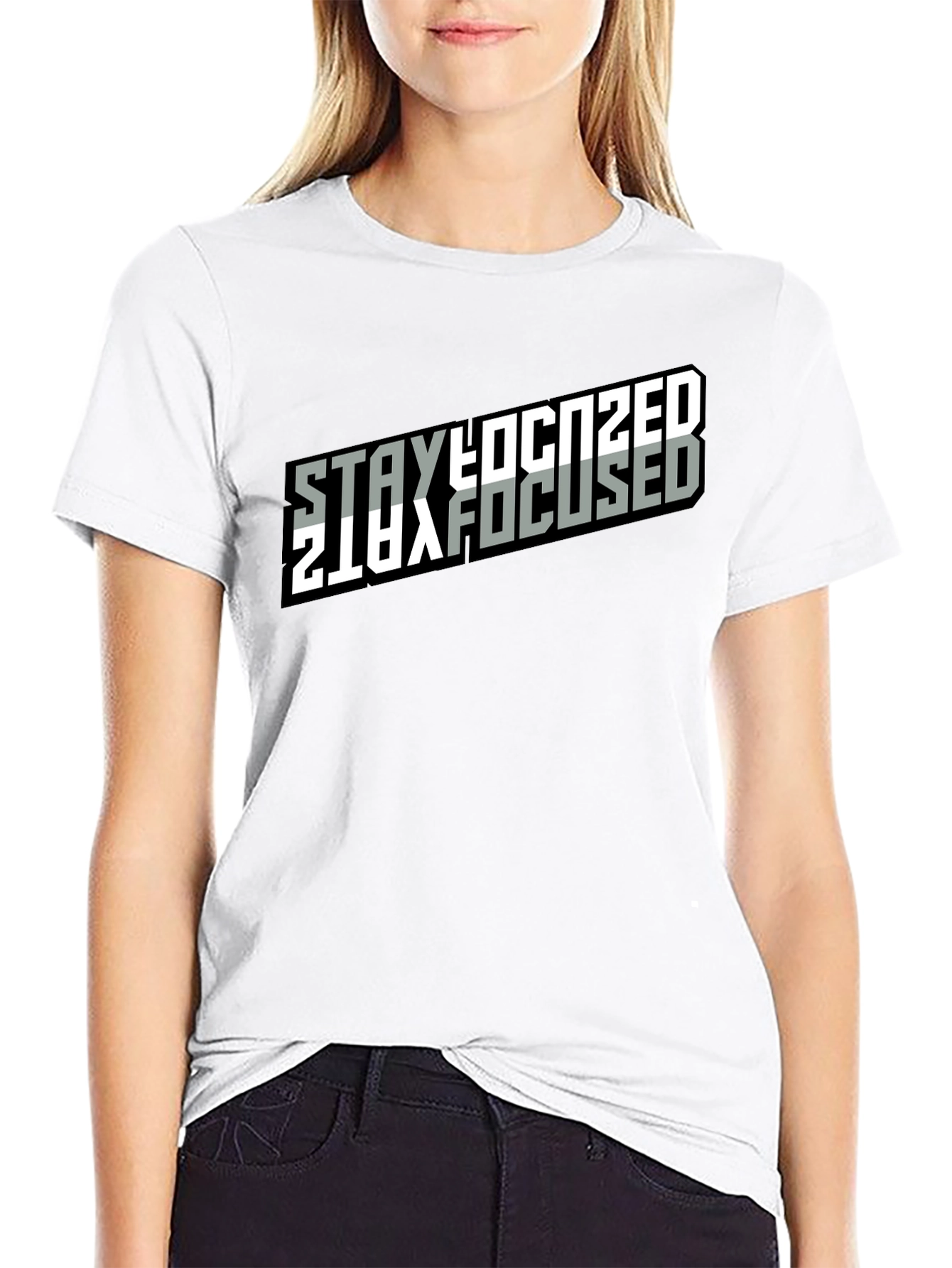 Stay Focused Black T-Shirt