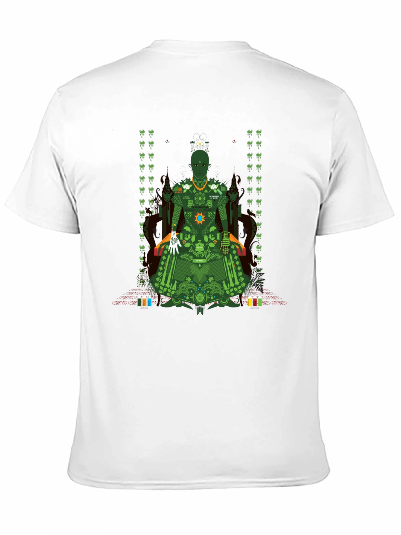 Unique Graphic T-Shirt - Green Print