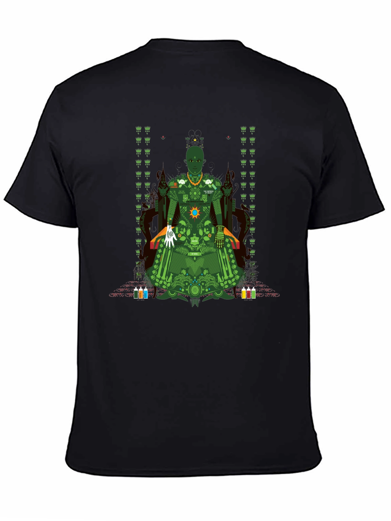 Unique Graphic T-Shirt - Green Print