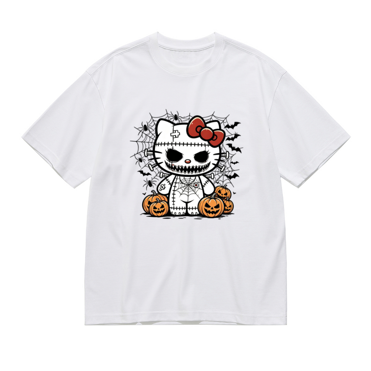 Spooky Zombie Hello Kitty Halloween Vibe Plus Size Tee
