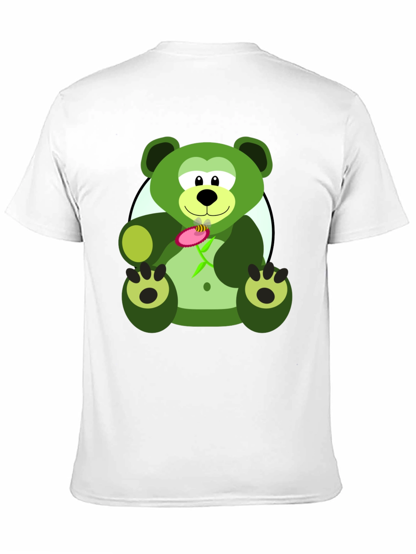 Green Bear Graphic Tee - Mens Black T-Shirt