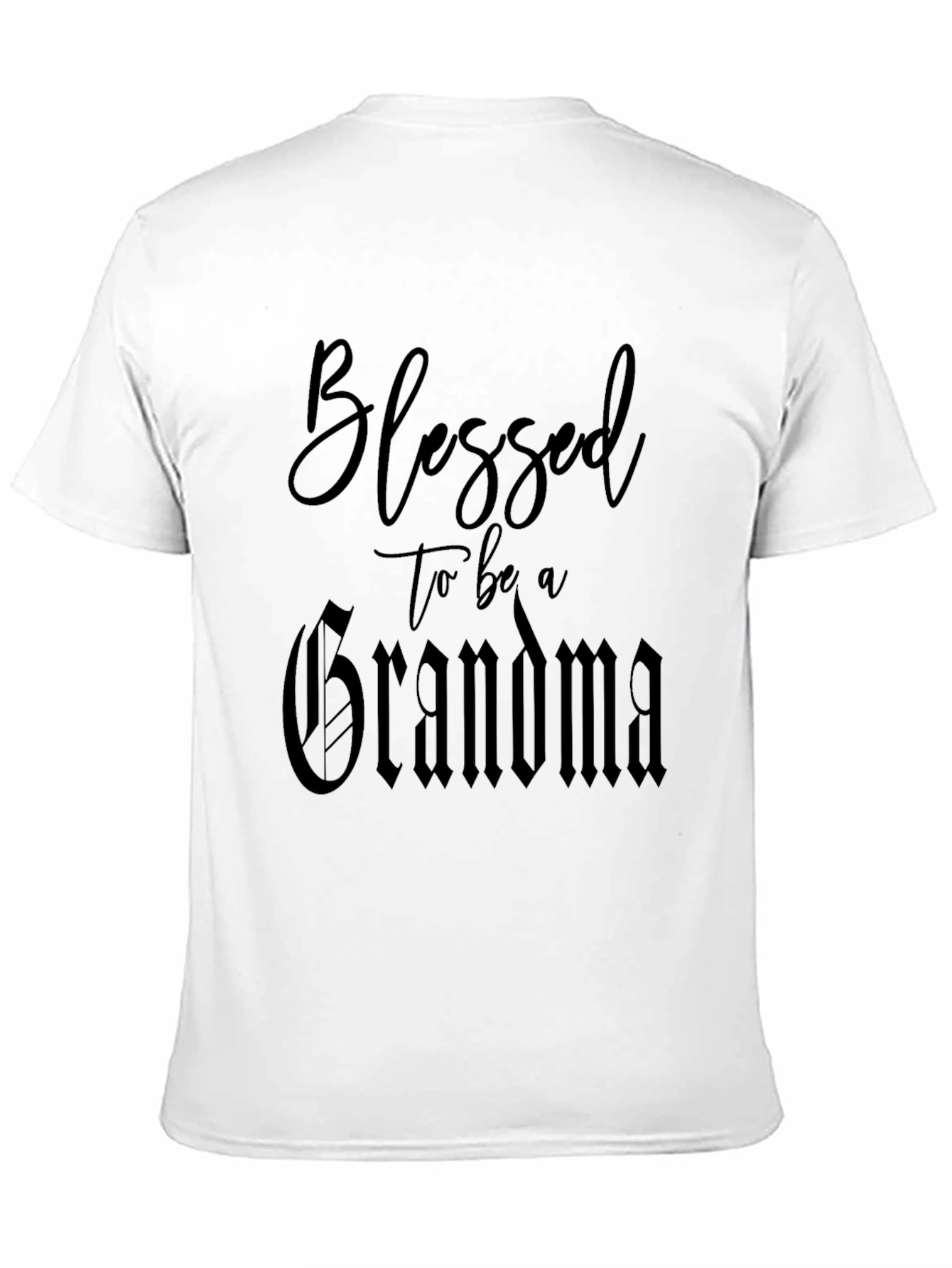 Blessed to be a Grandma Black T-Shirt