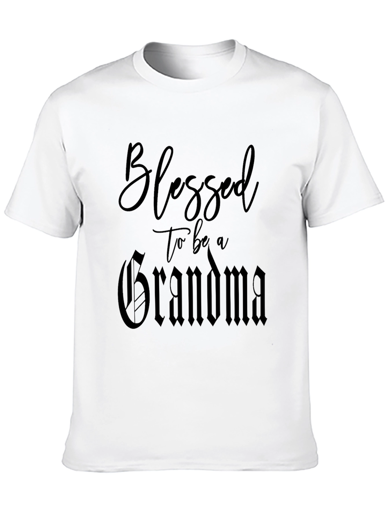 Blessed to be a Grandma Black T-Shirt