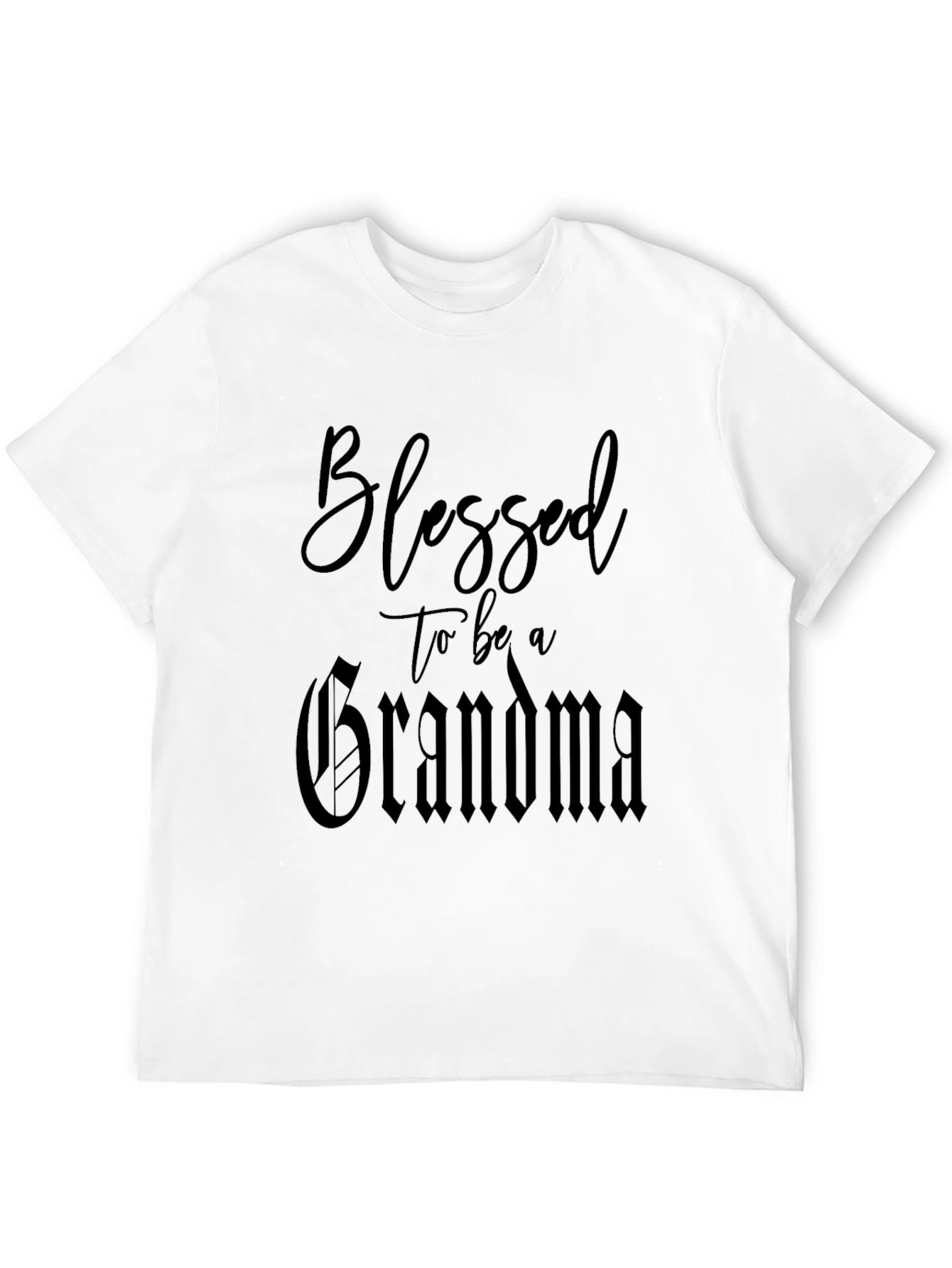 Blessed to be a Grandma Black T-Shirt