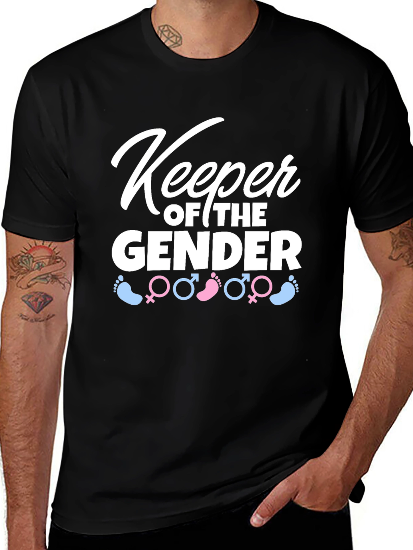 Keeper of the Gender T-Shirt - Baby Reveal Party