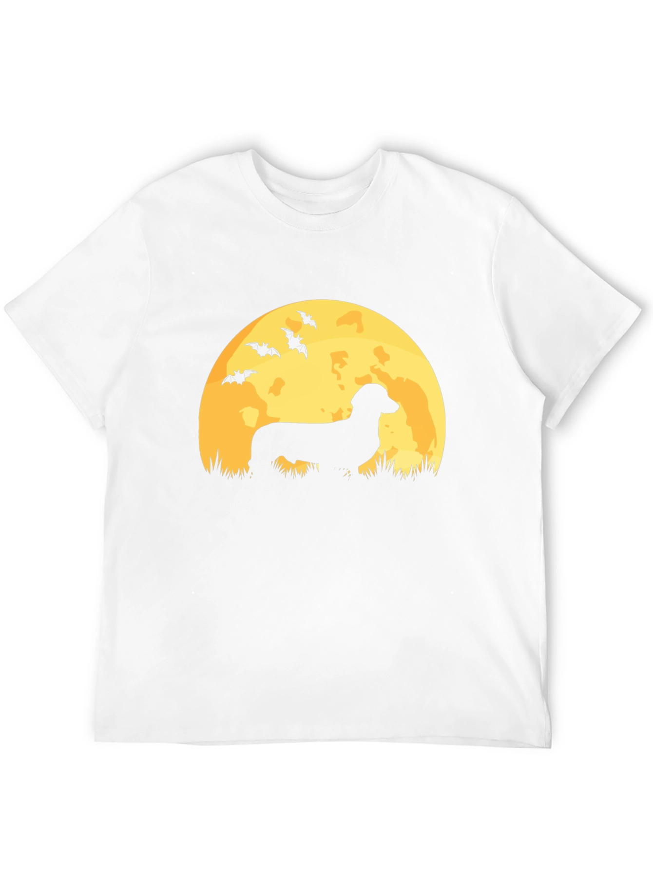 Dachshund Moon Halloween Graphic Tee