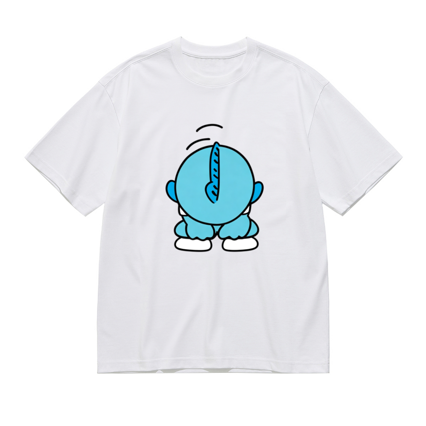 Funny Back?View Smurf Cute Novelty Plus Size Women T?Shirt