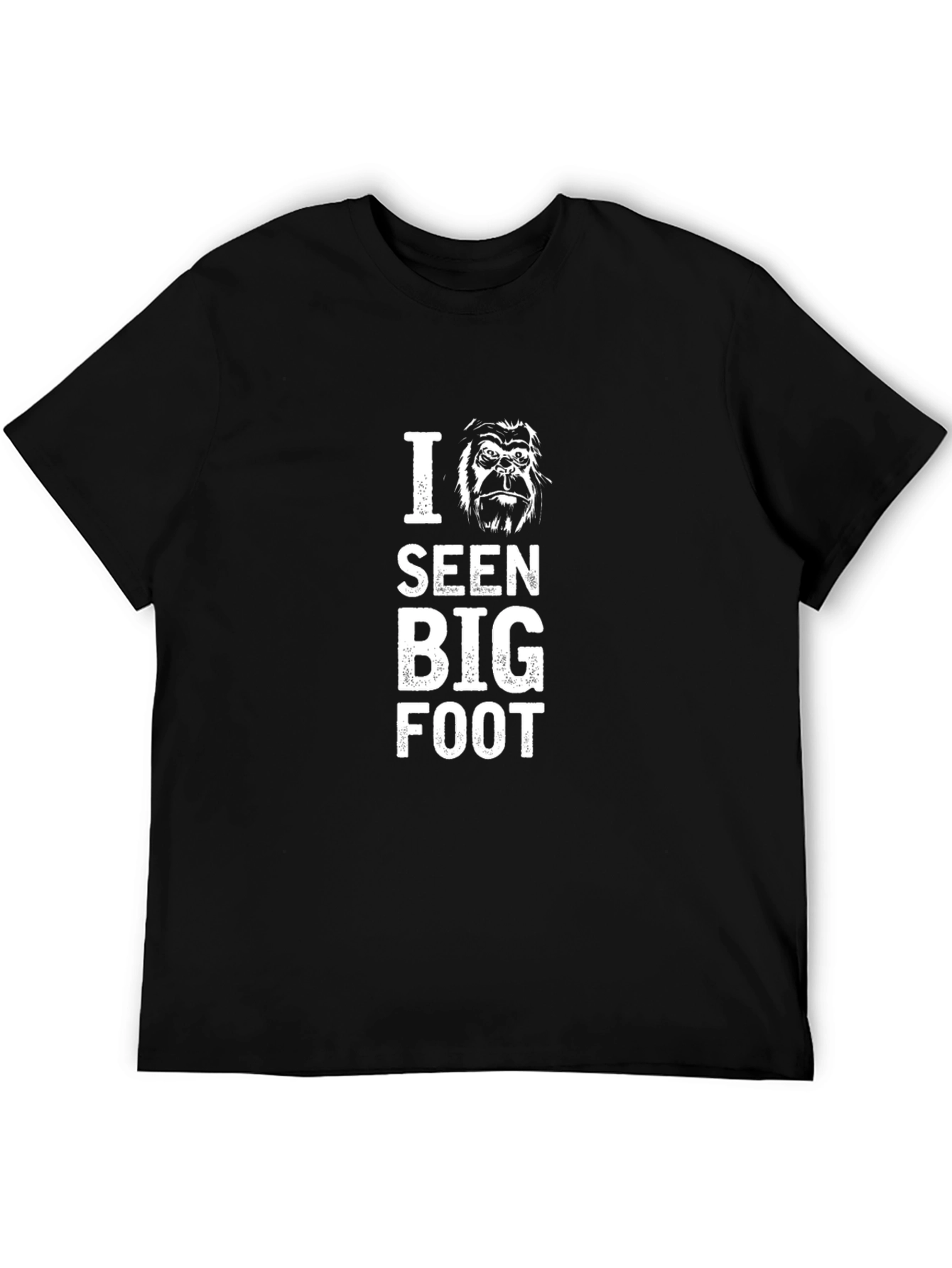 I Seen Bigfoot Black Graphic Tee